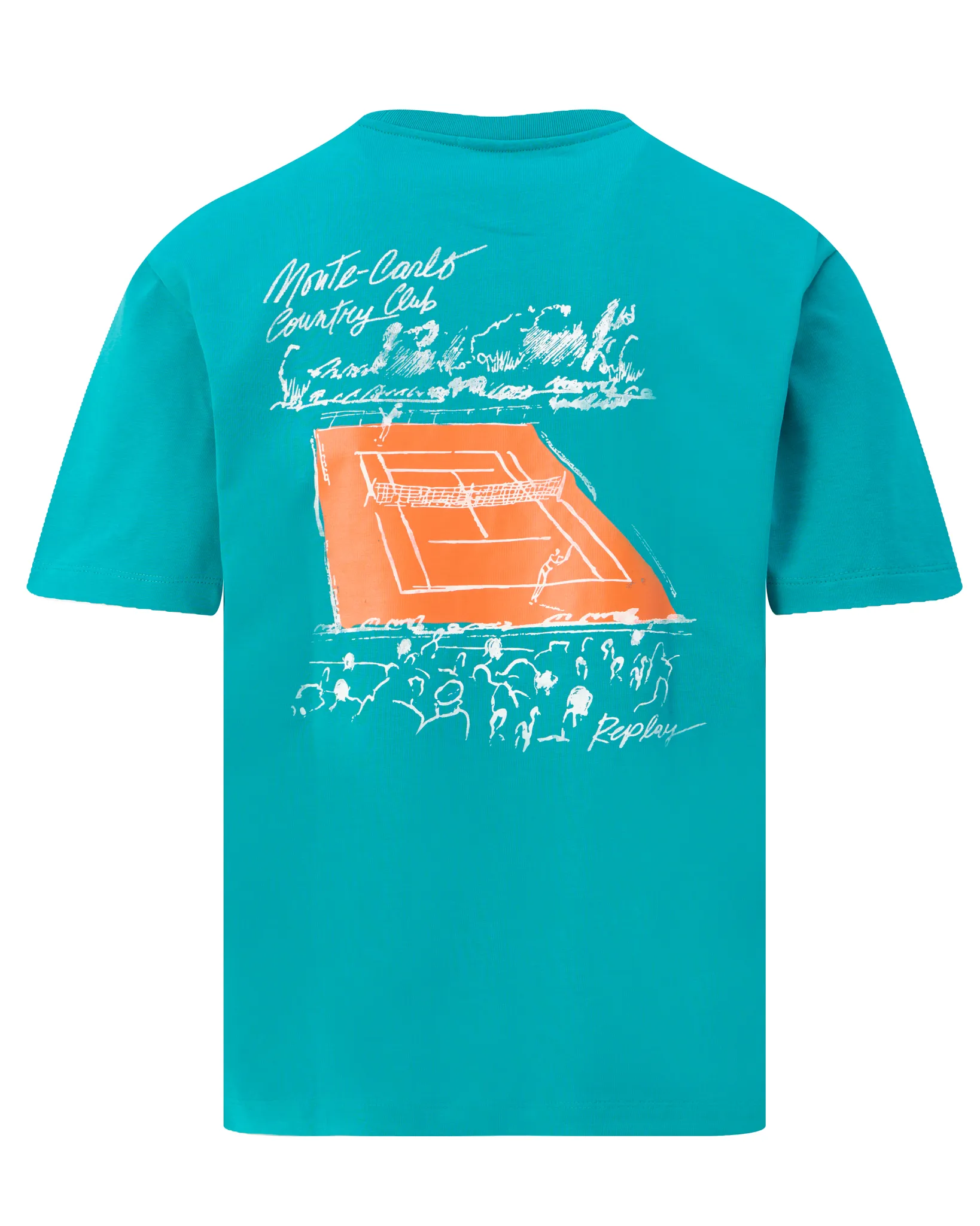 Replay T-shirt Korte mouw Blauw 111799-001-L