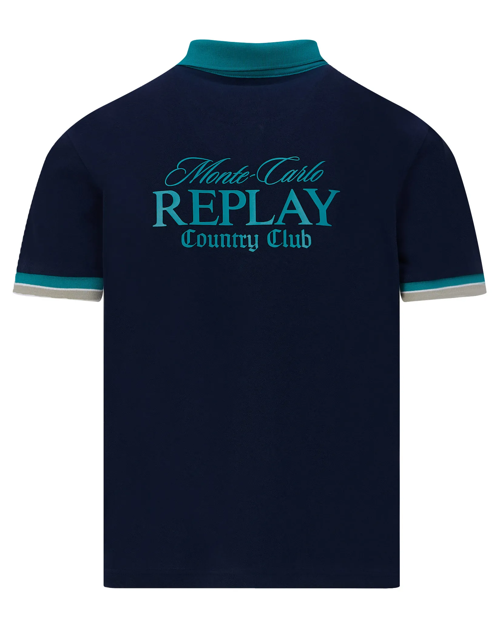 Replay Polo Monaco Blauw 111801-001-L