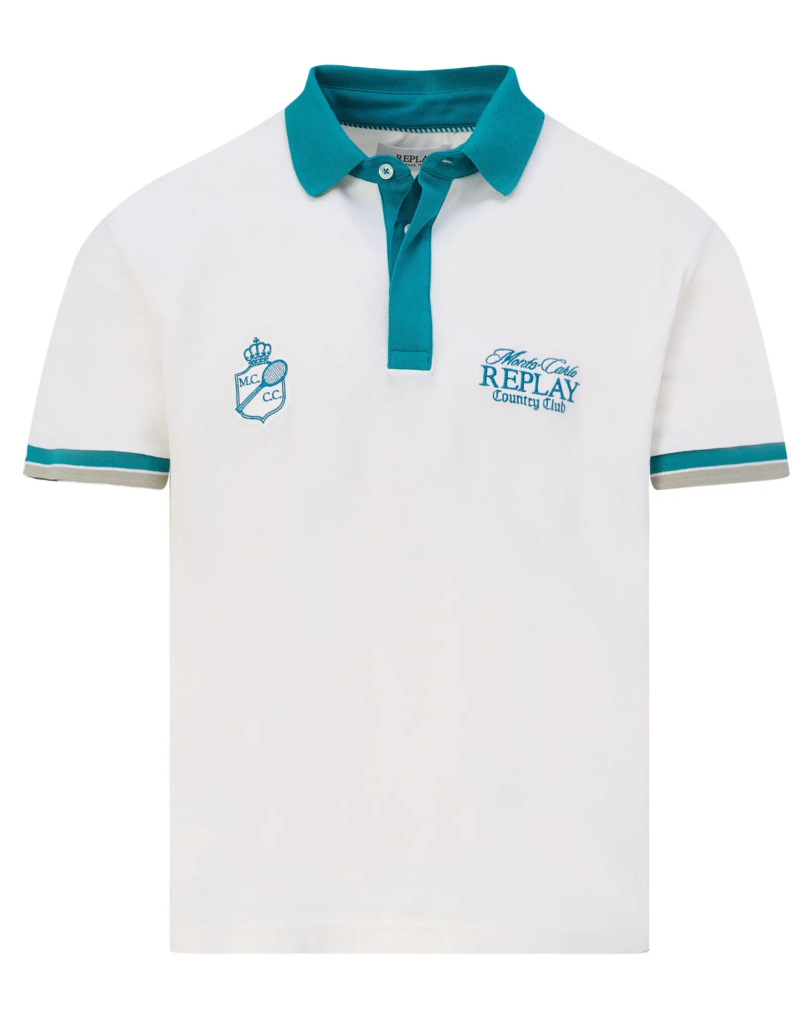 Replay Polo Monaco Blauw 111802-001-L
