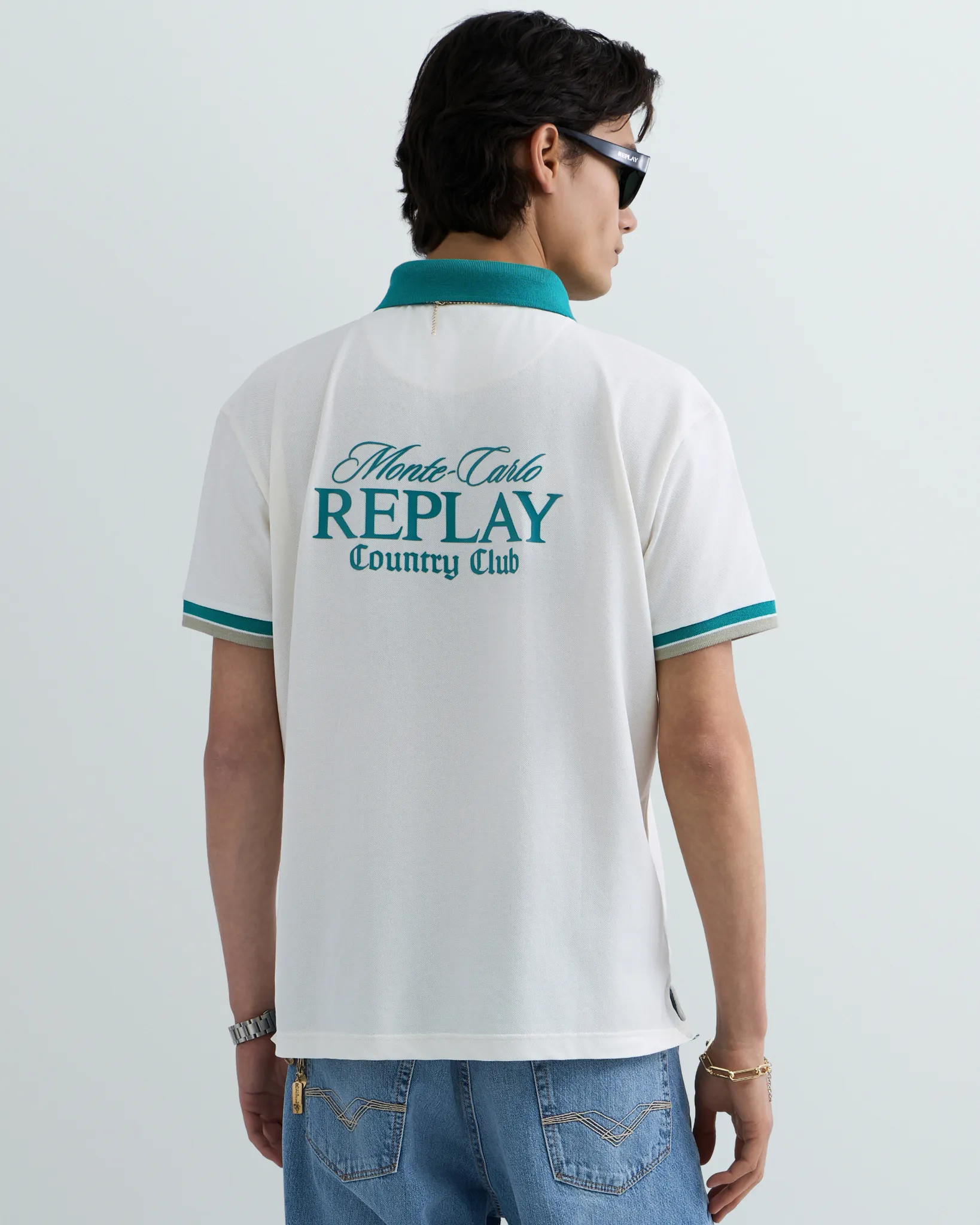 Replay Polo Monaco Blauw 111802-001-L