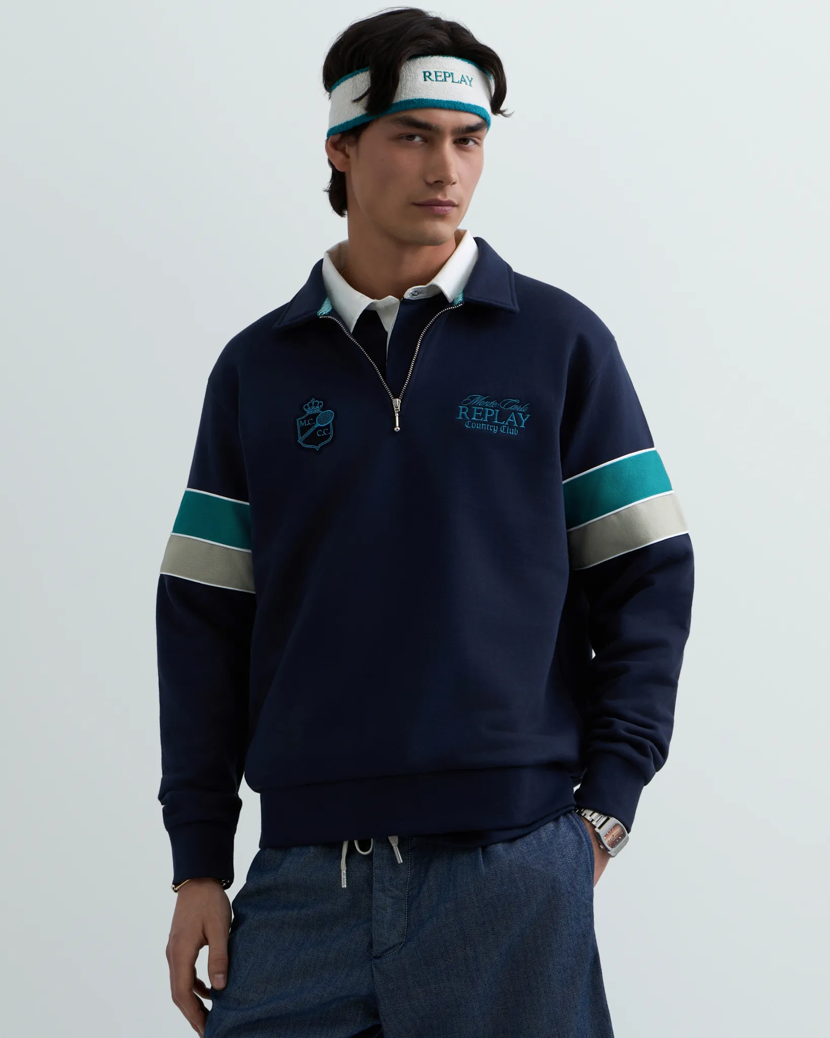 Replay Sweater Blauw 111803-001-L