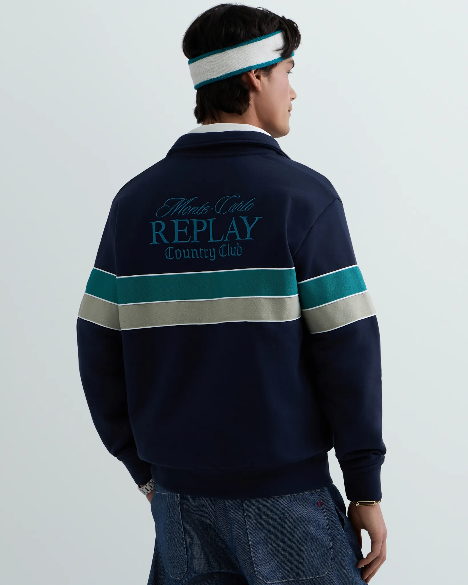 Replay Sweater Blauw 111803-001-L