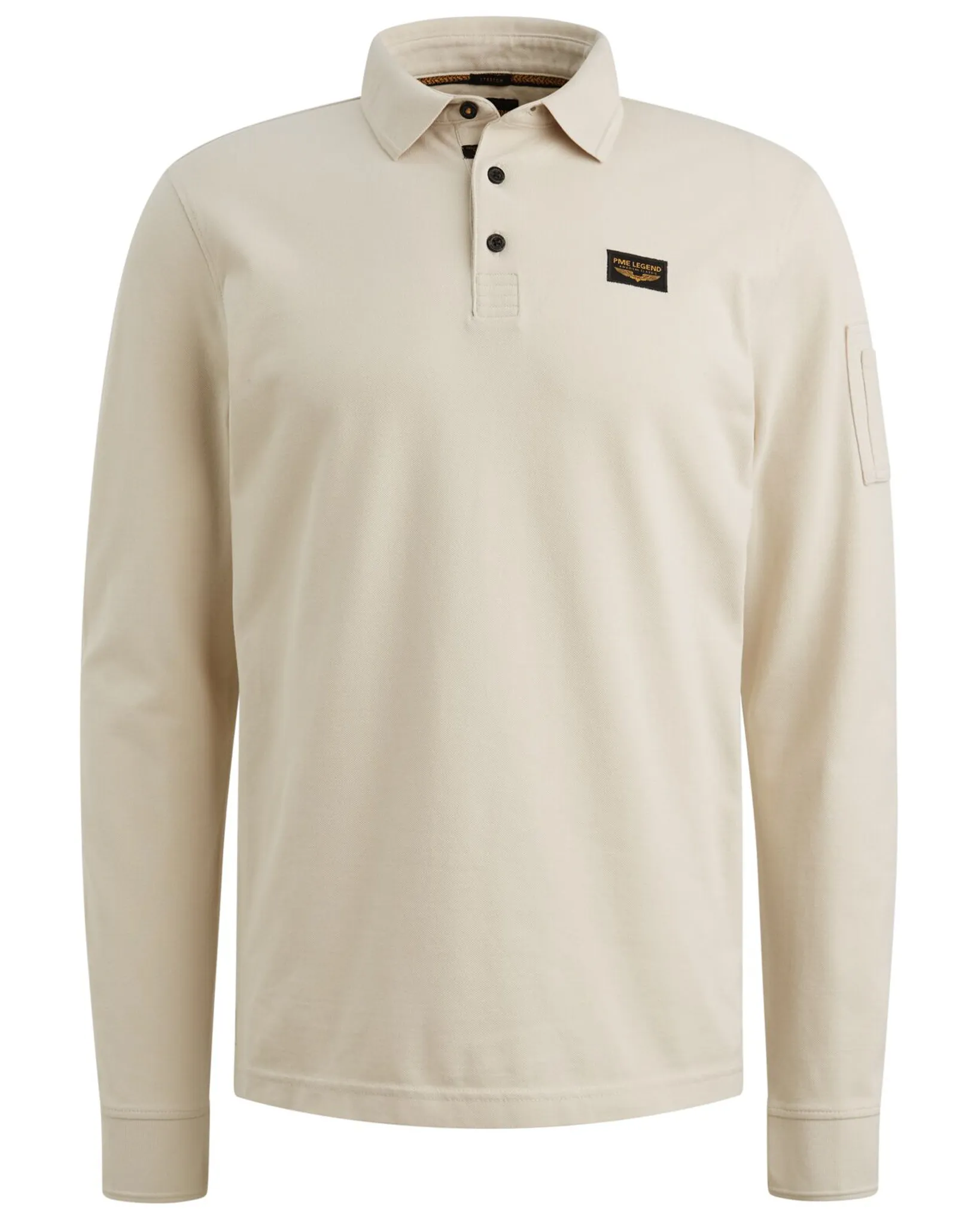 PME Legend Polo Lange mouw Wit 111809-001-L