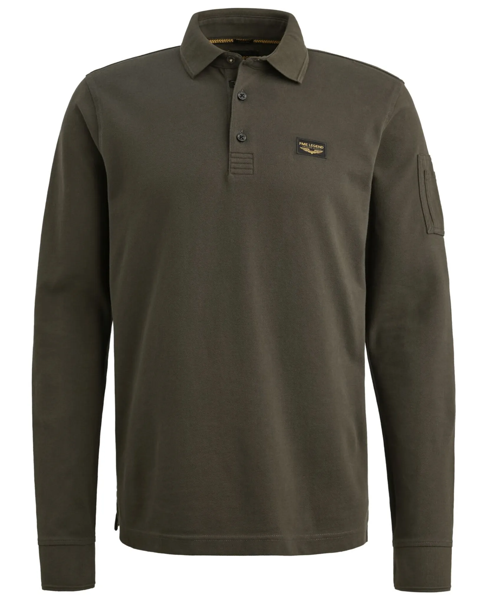 PME Legend Polo Lange mouw Grijs 111810-001-L