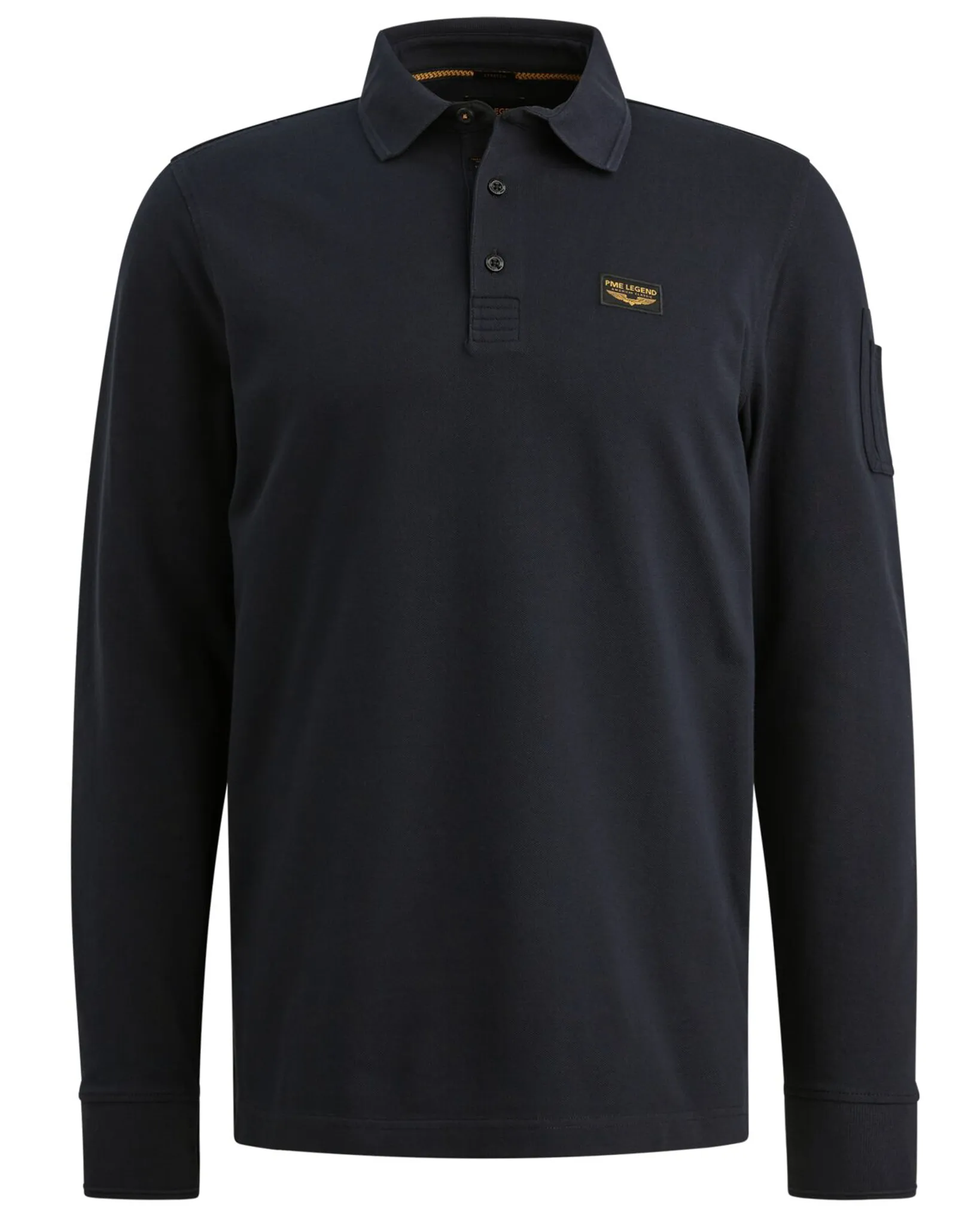 PME Legend Polo Lange mouw Blauw 111813-001-L