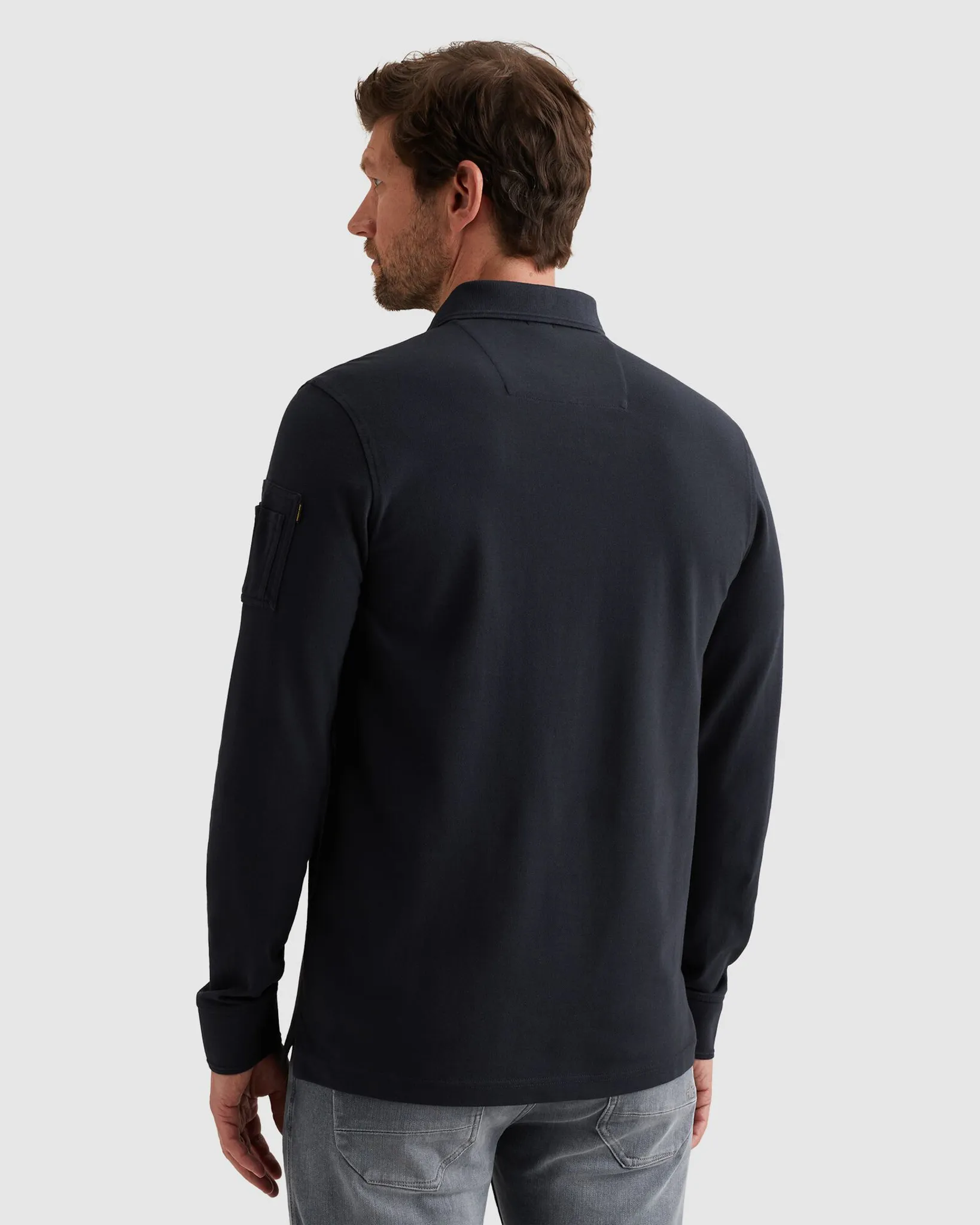 PME Legend Polo Lange mouw Blauw 111813-001-L