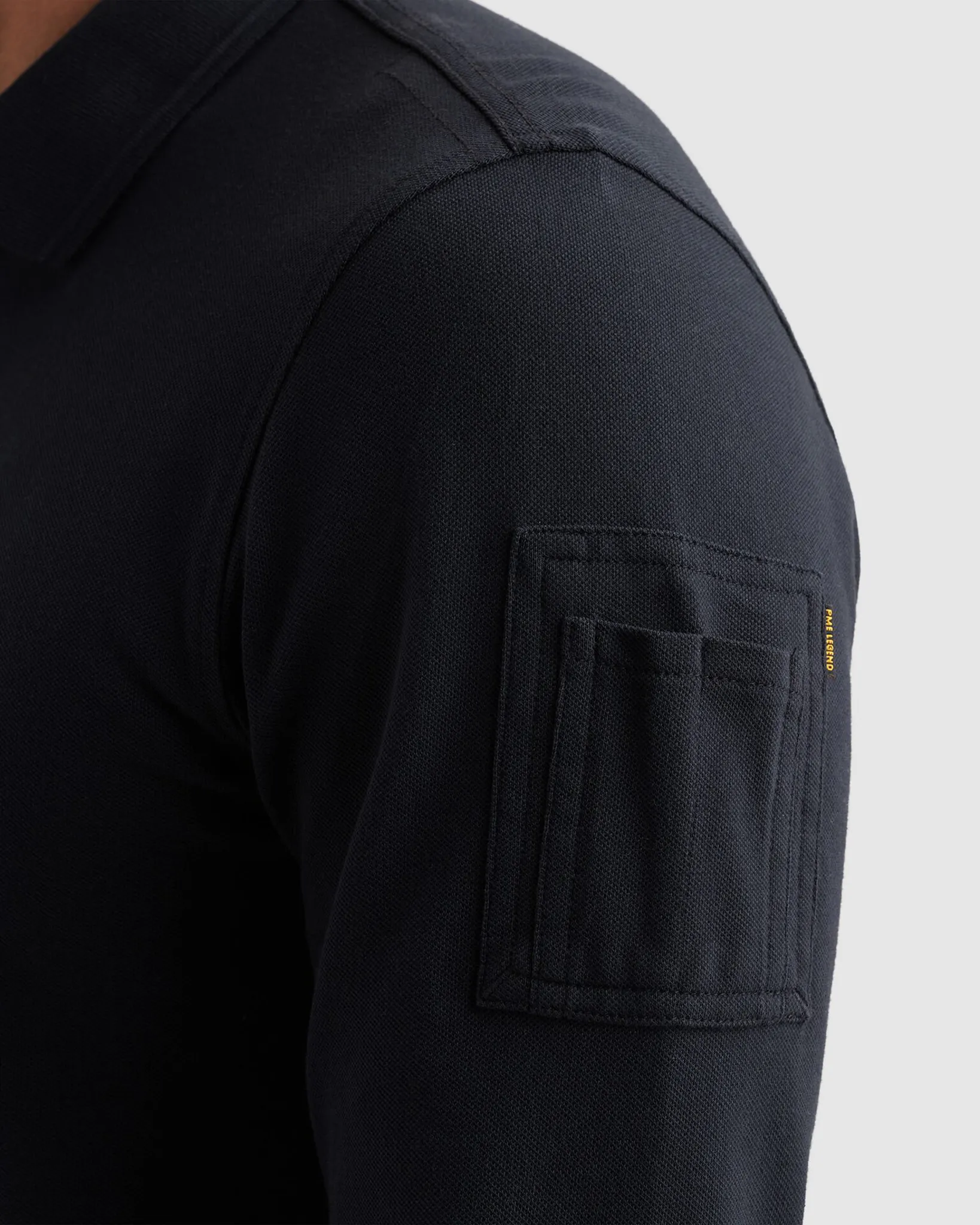 PME Legend Polo Lange mouw Blauw 111813-001-L