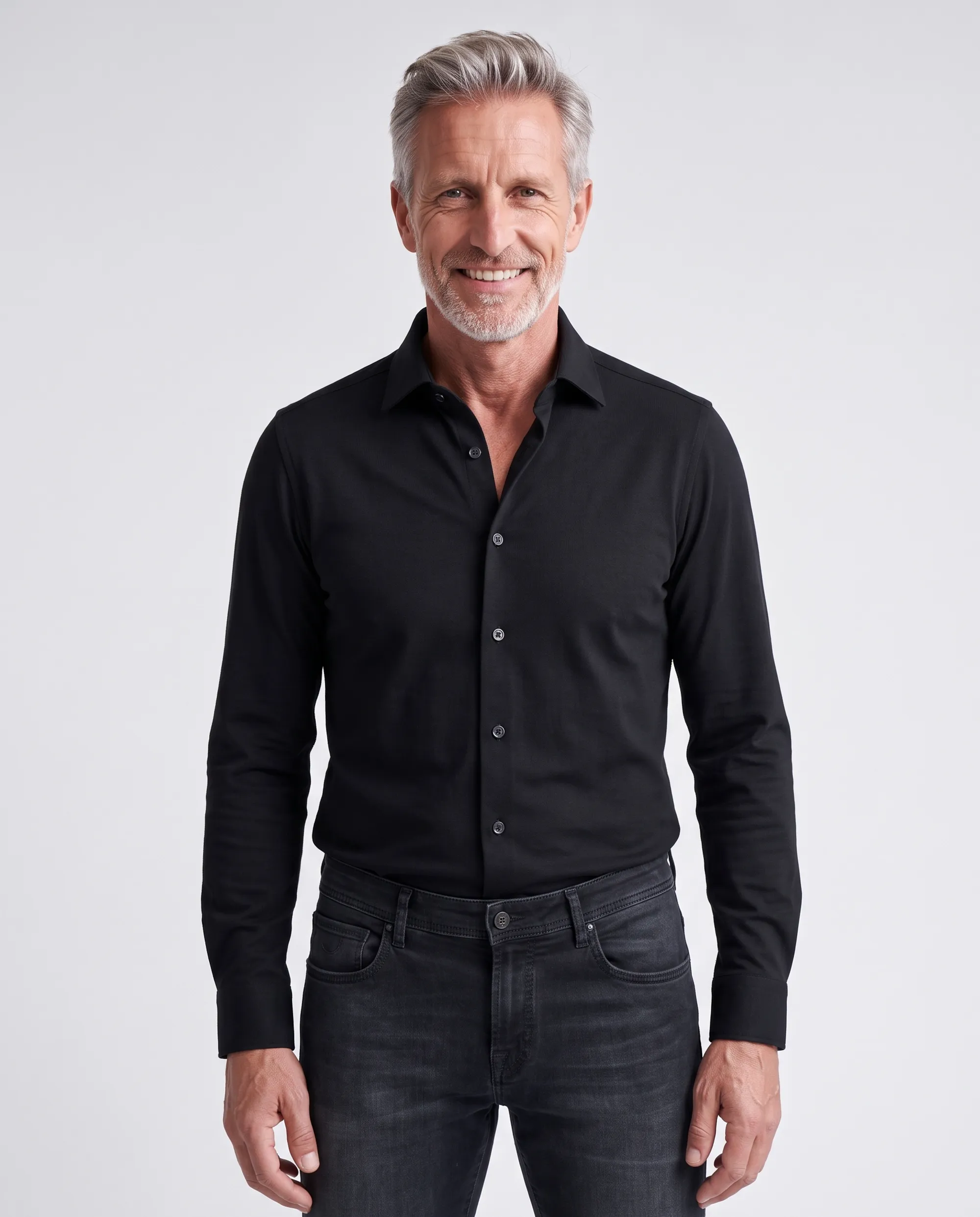 The BLUEPRINT Premium Overhemd Black 112577-001-L