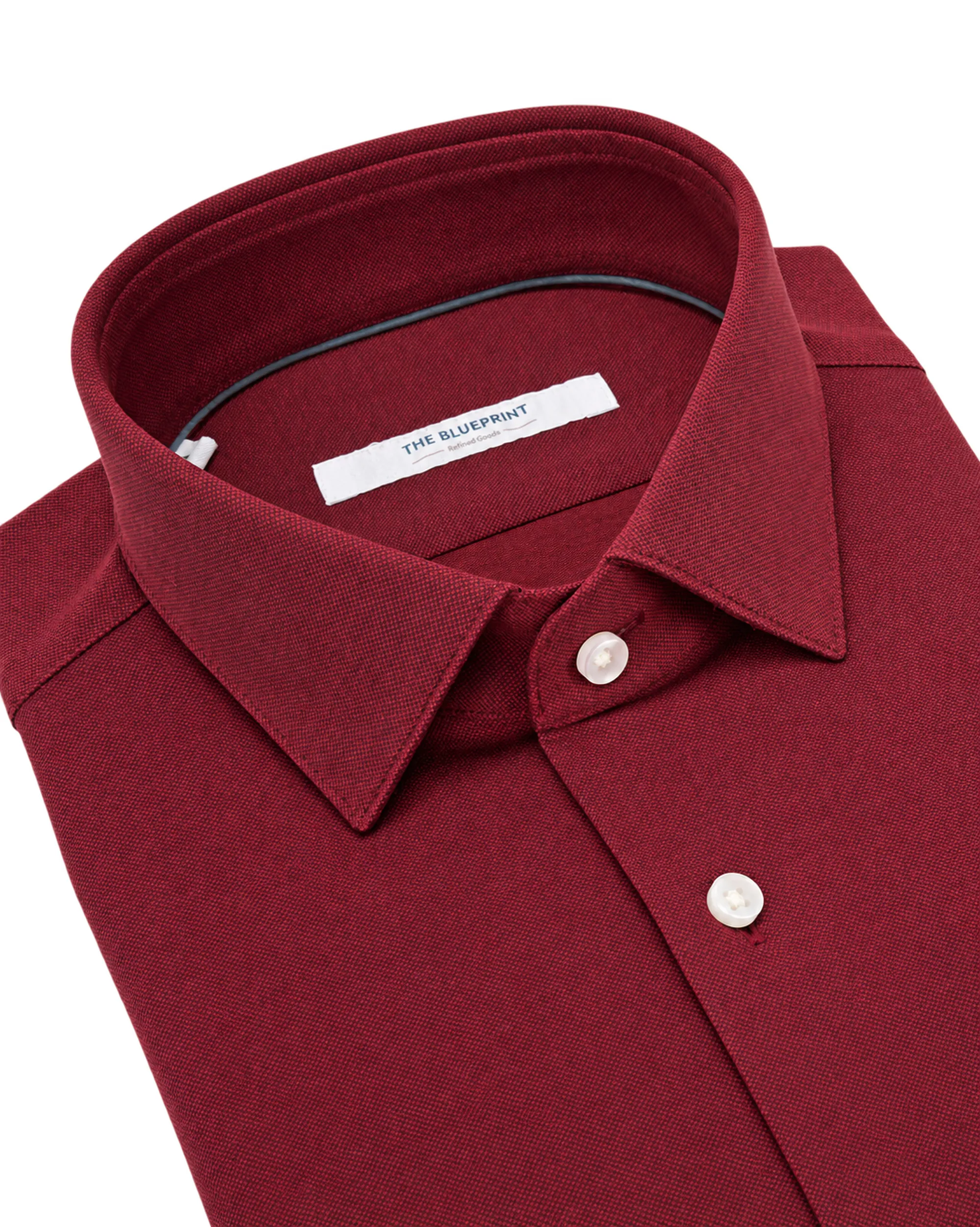 The BLUEPRINT Premium Overhemd Bordeaux uni 112577-003-L