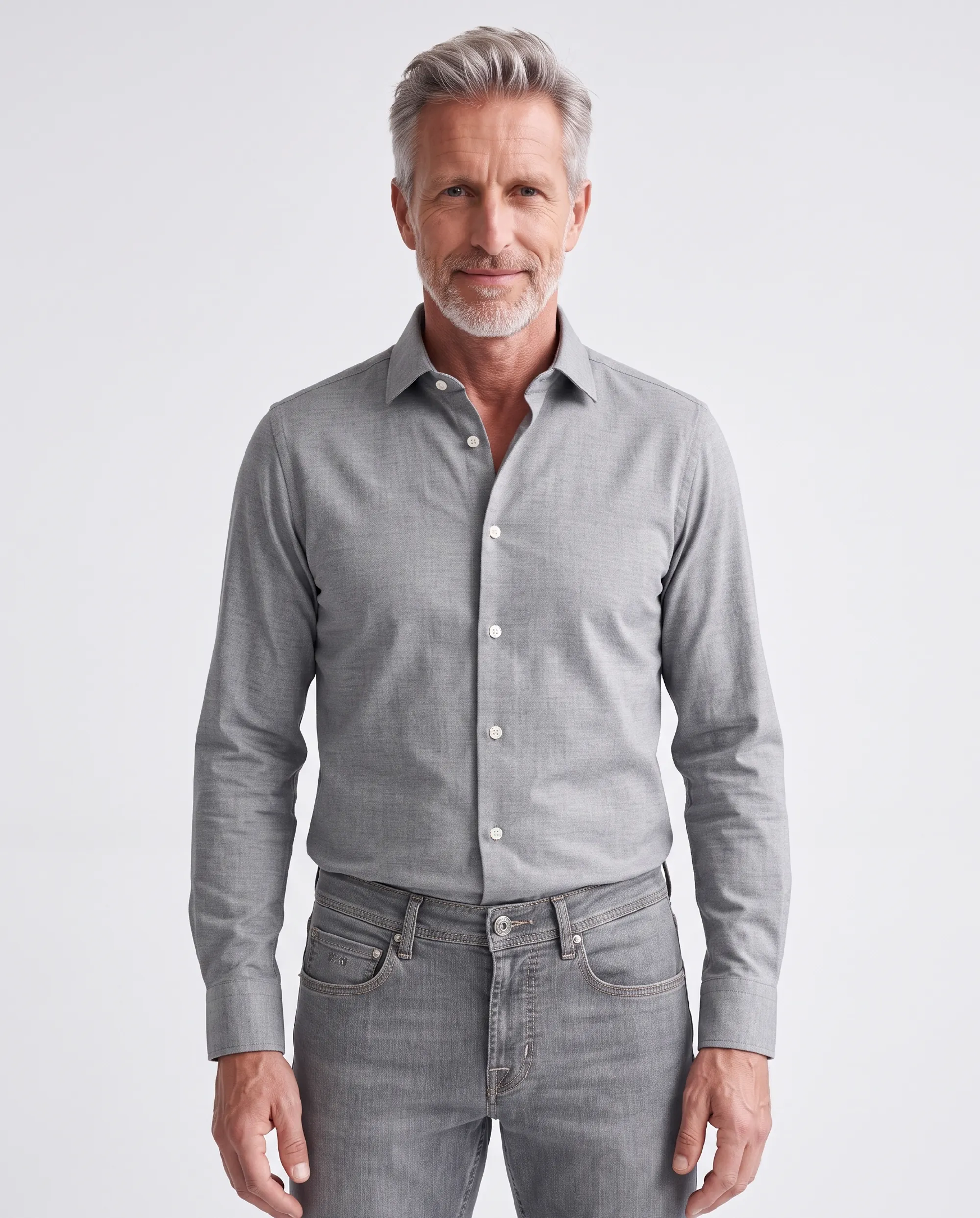 The BLUEPRINT Premium Overhemd Groen uni 112577-004-L