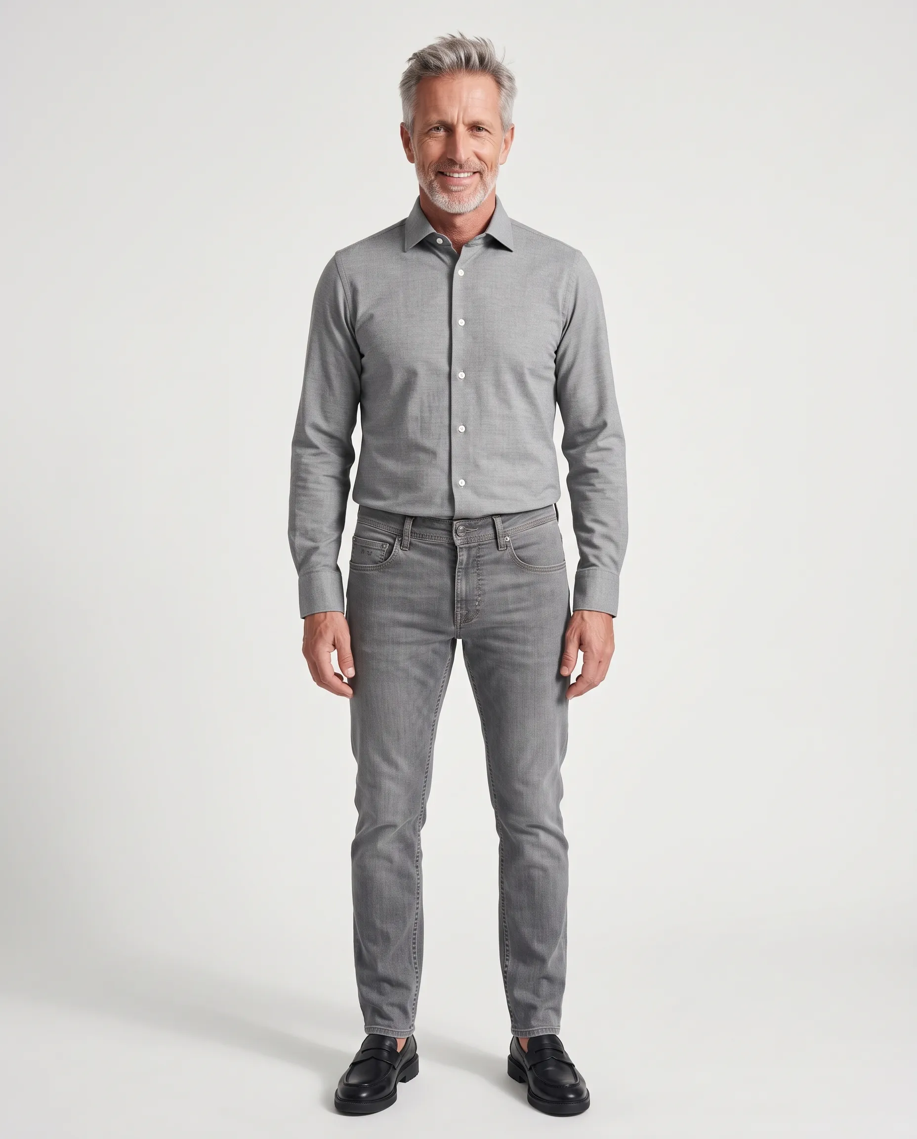 The BLUEPRINT Premium Overhemd Groen uni 112577-004-L