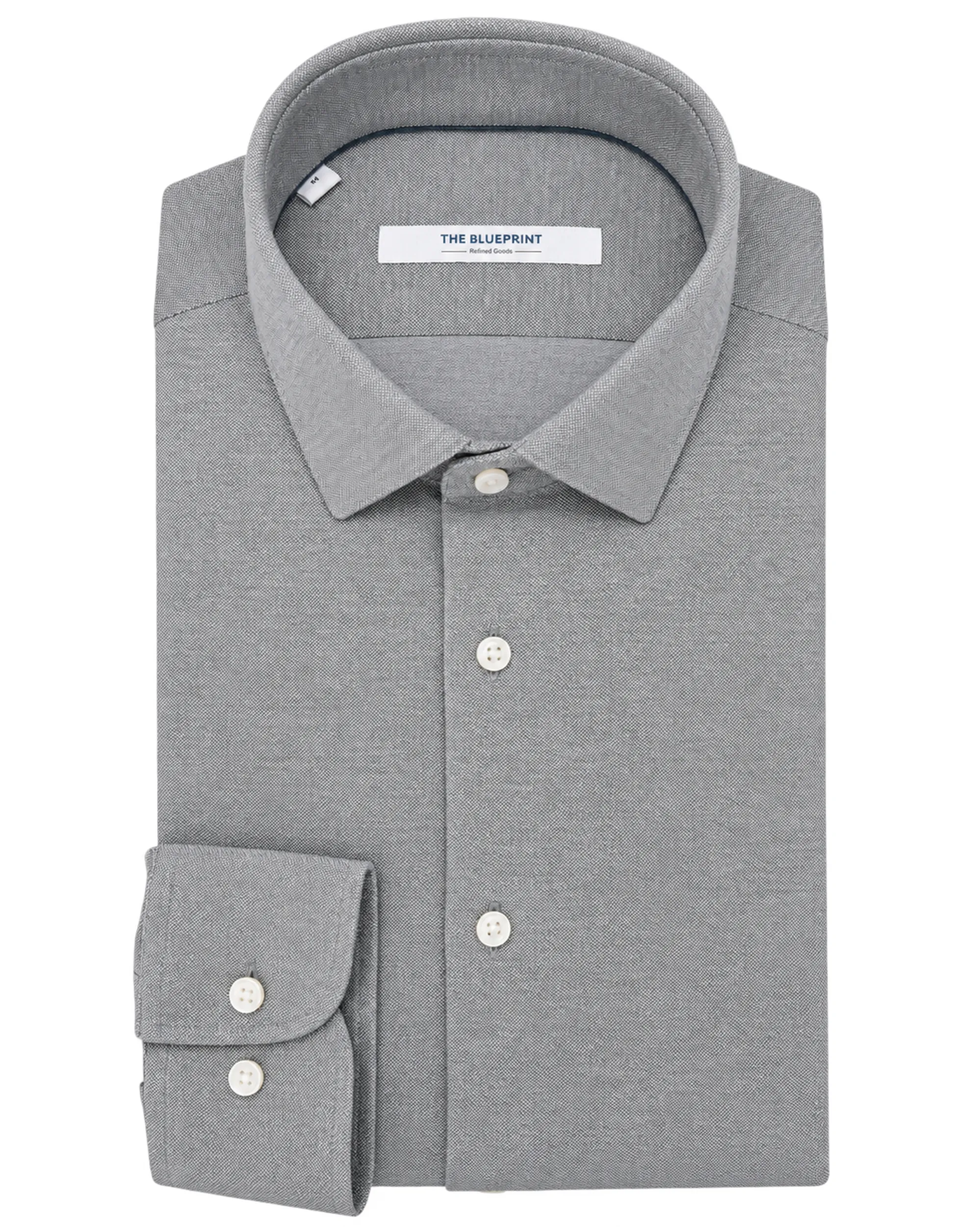 The BLUEPRINT Premium Overhemd Groen uni 112577-004-L