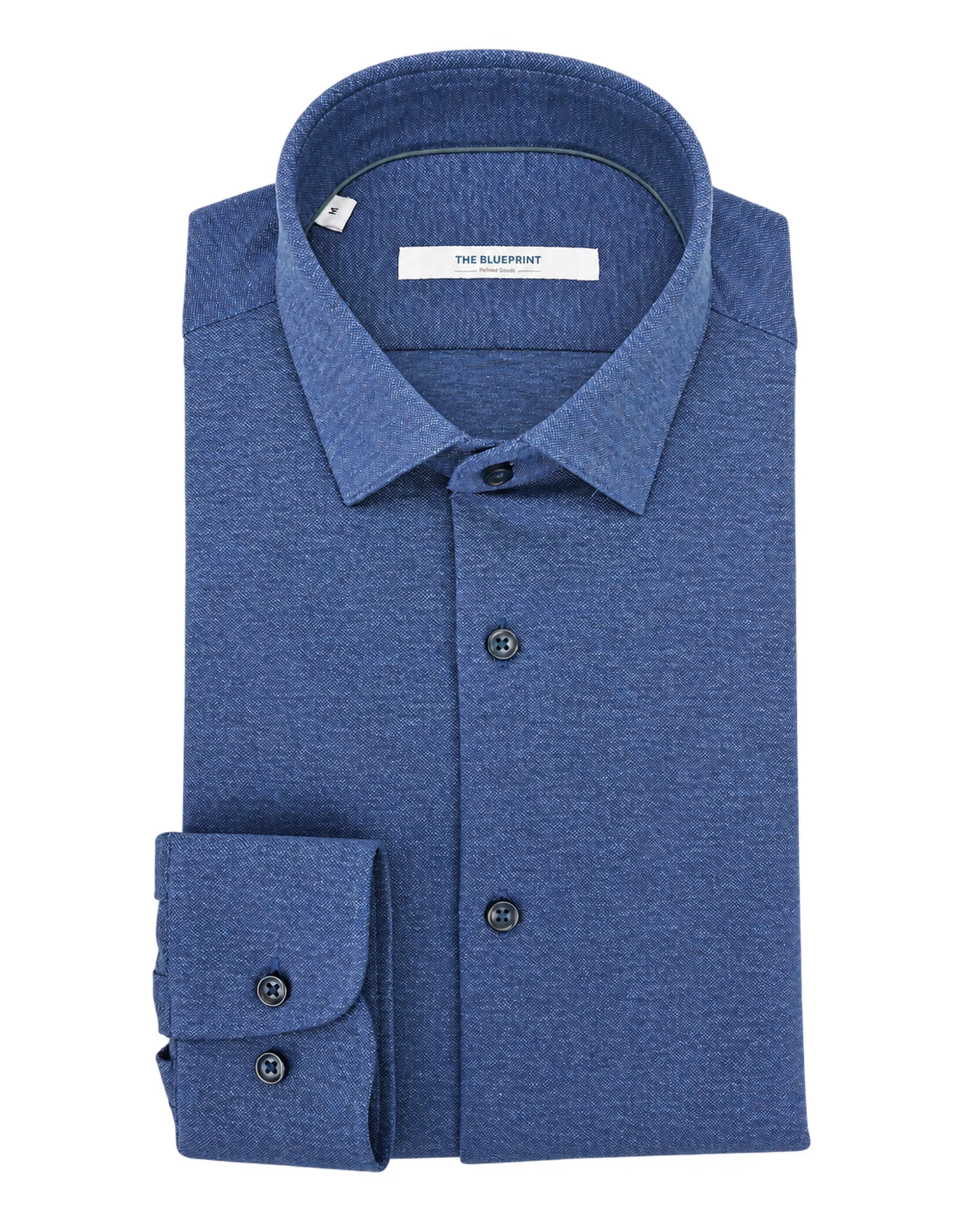 The BLUEPRINT Premium Overhemd Medium Blue 112577-009-L