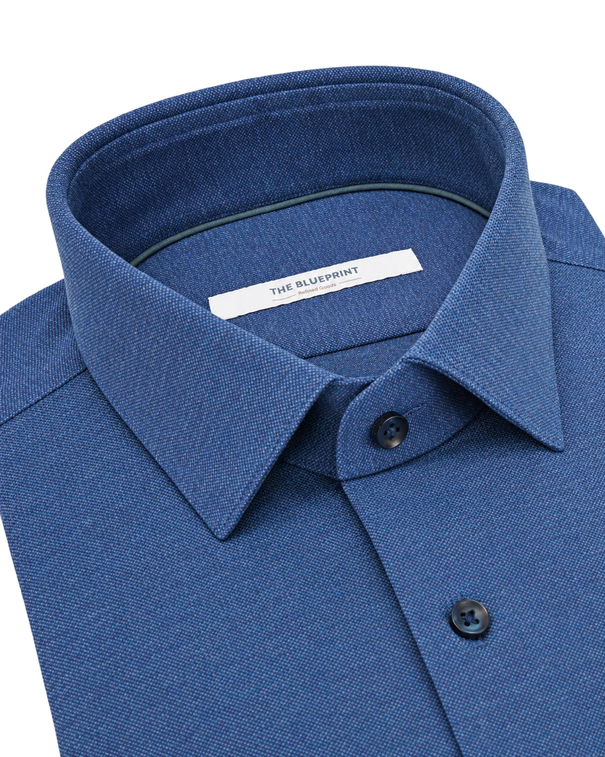 The BLUEPRINT Premium Overhemd Medium Blue 112577-009-L