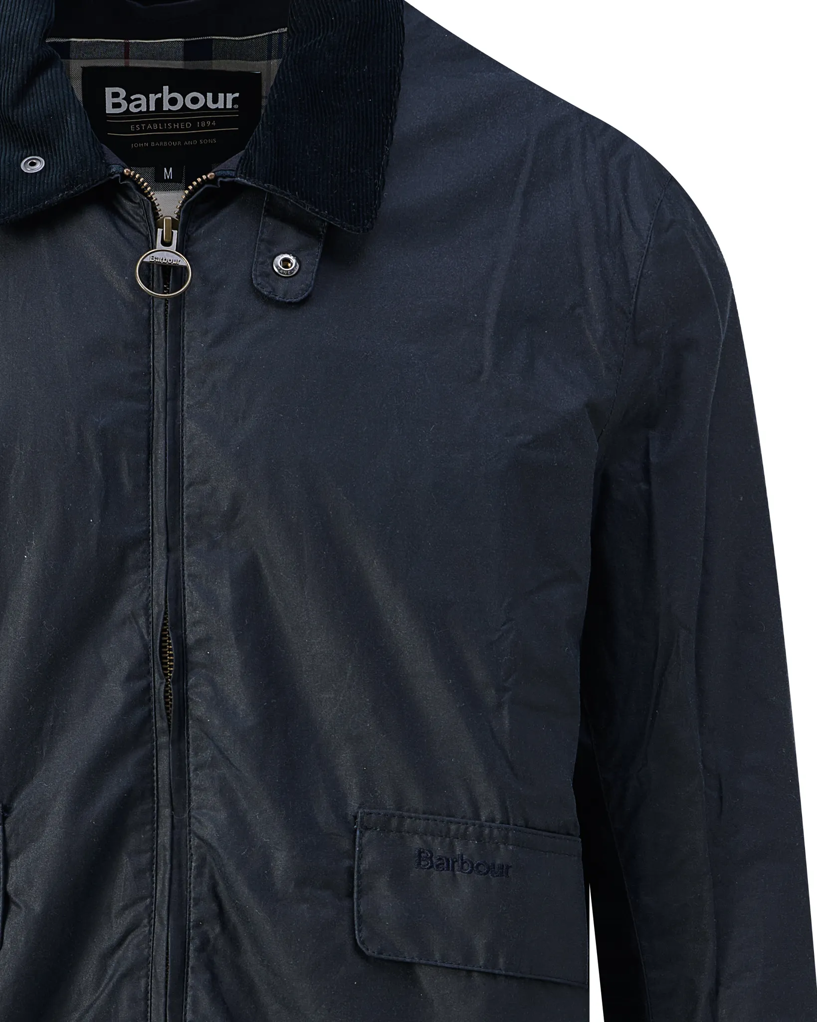 Barbour Newbury Wax Jack Navy 112578-001-L