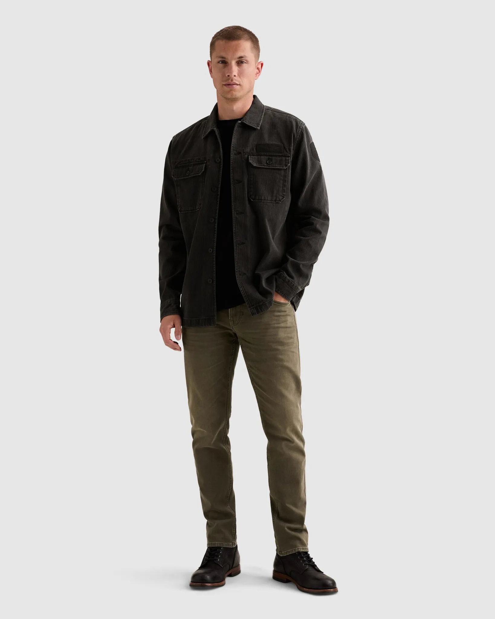 PME Legend Overshirt Grijs 112593-001-L