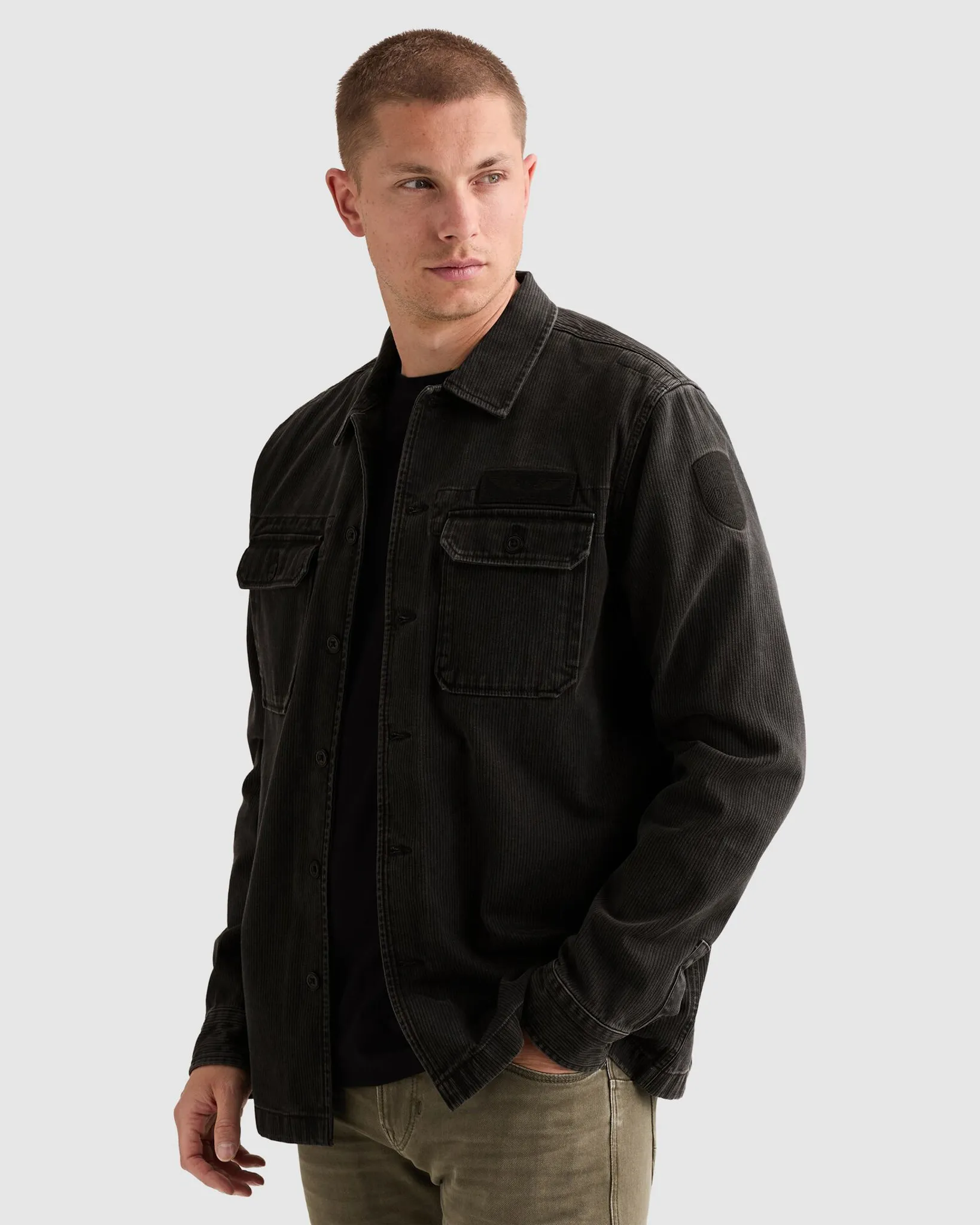 PME Legend Overshirt Grijs 112593-001-L