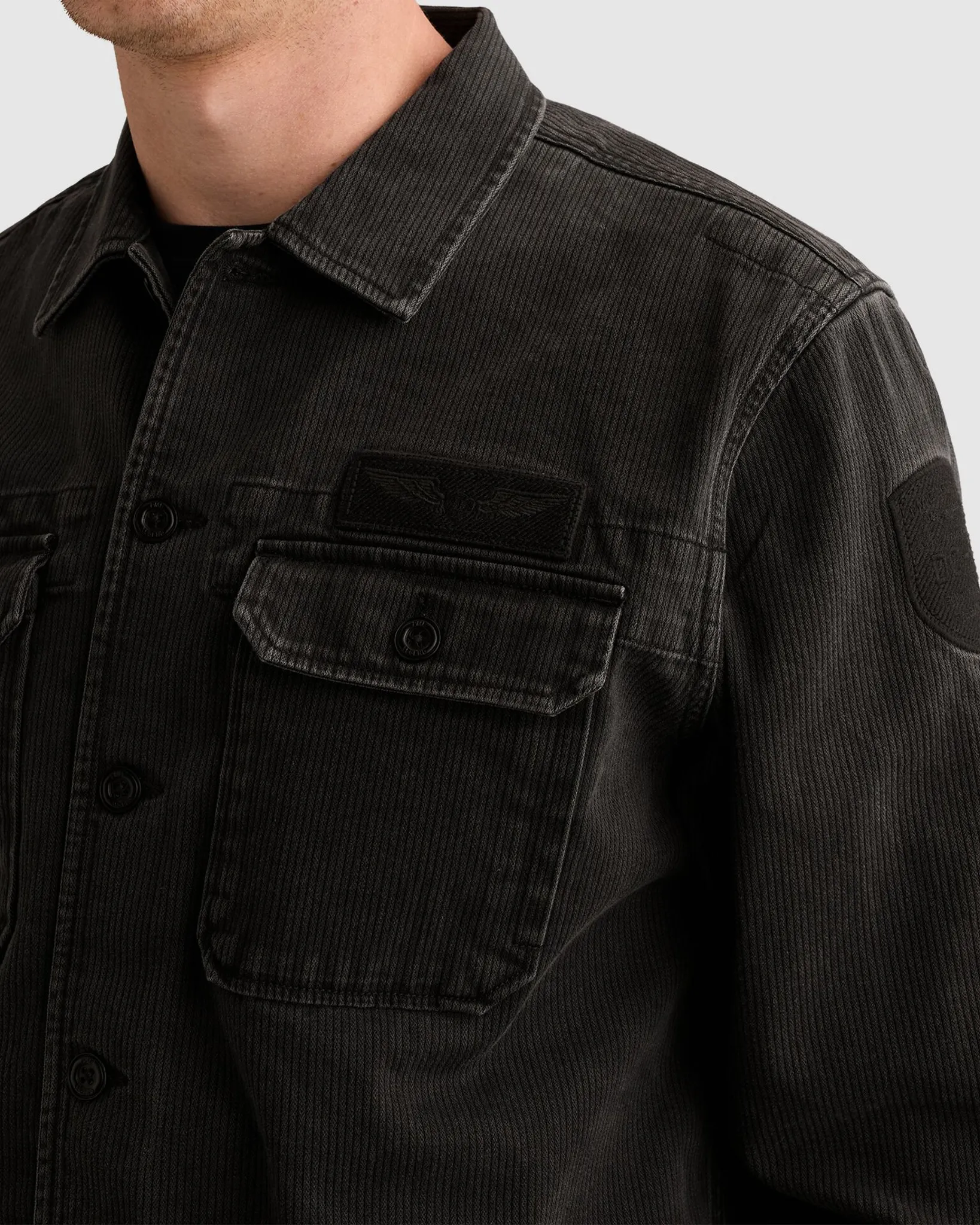 PME Legend Overshirt Grijs 112593-001-L