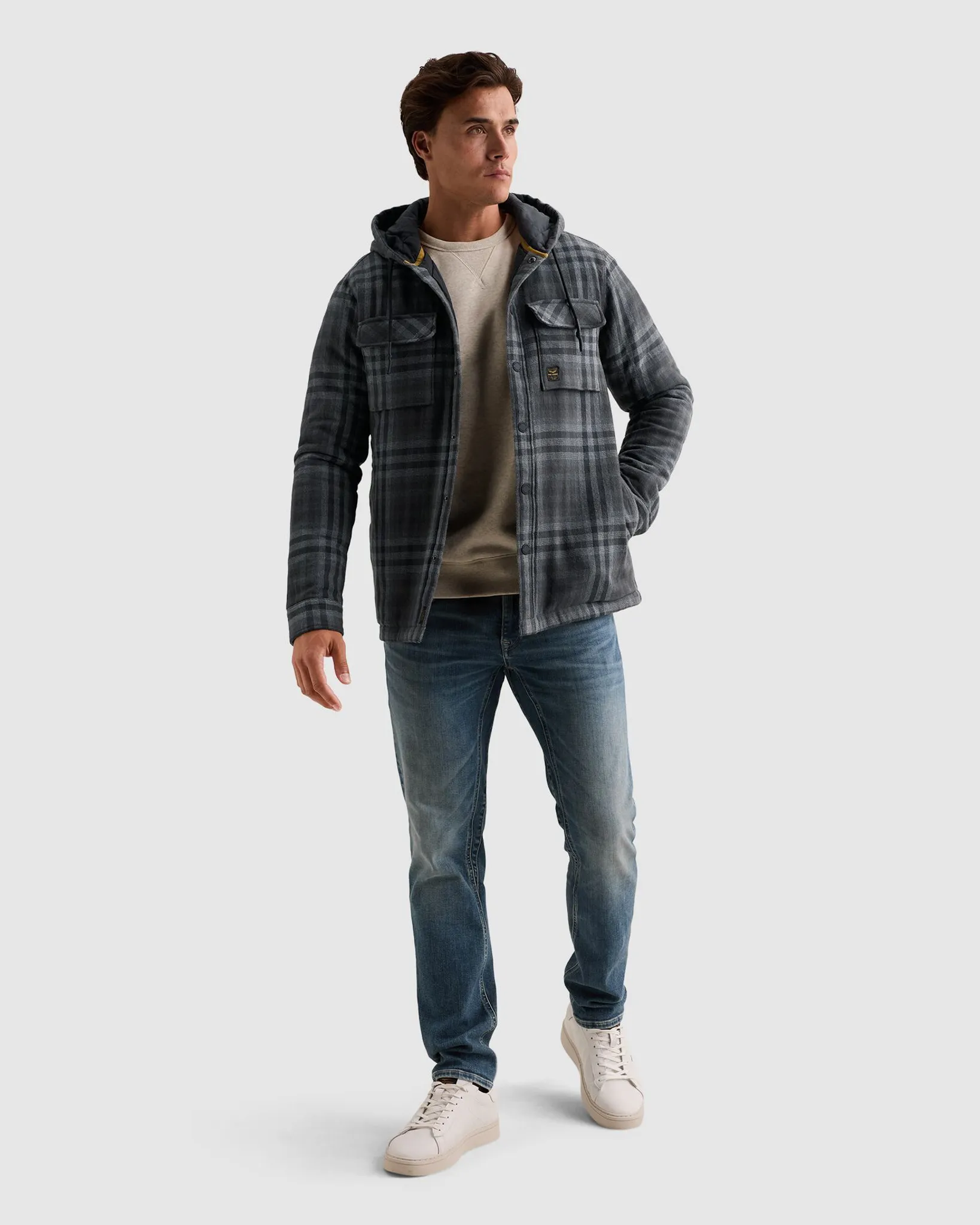 PME Legend Casual overhemd Grijs 112599-001-L