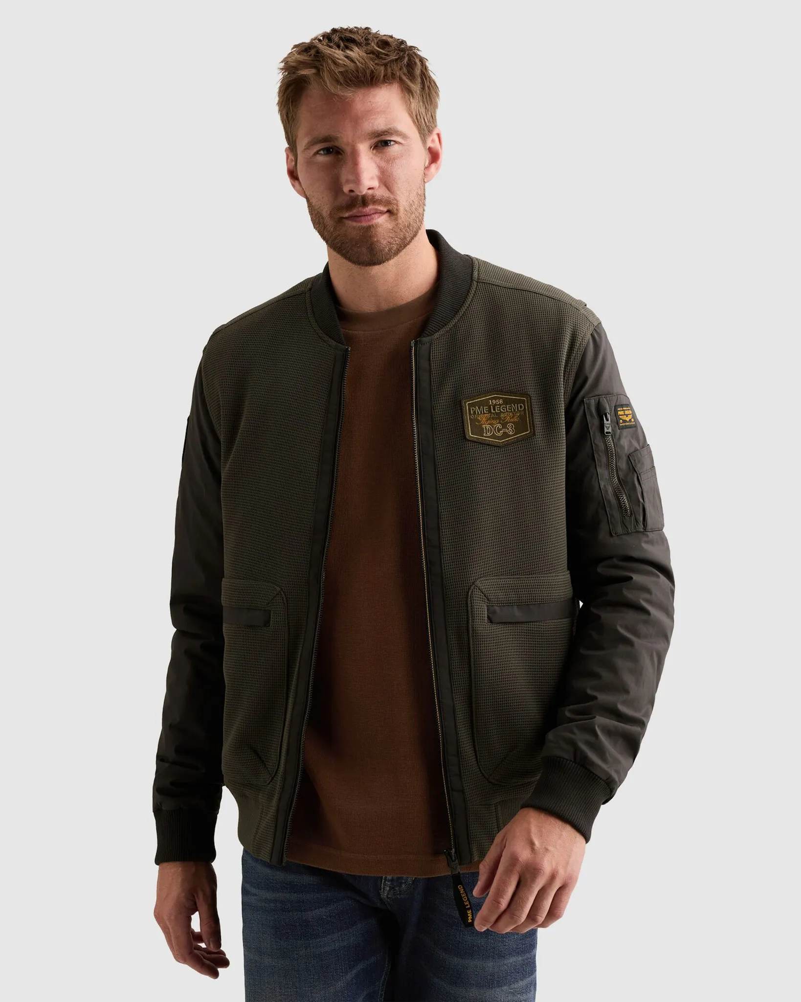 PME Legend Bomber Jack Grijs 112612-001-L