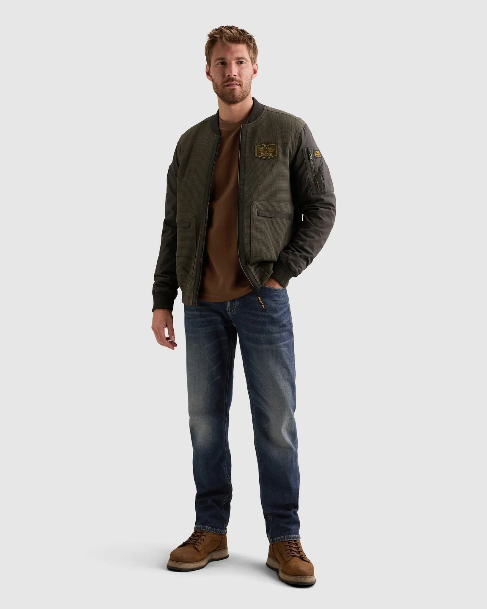 PME Legend Bomber Jack Grijs 112612-001-L