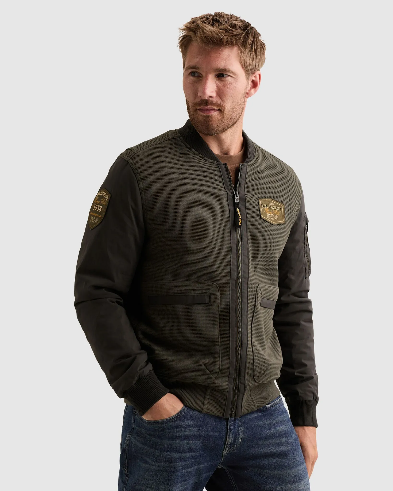 PME Legend Bomber Jack Grijs 112612-001-L
