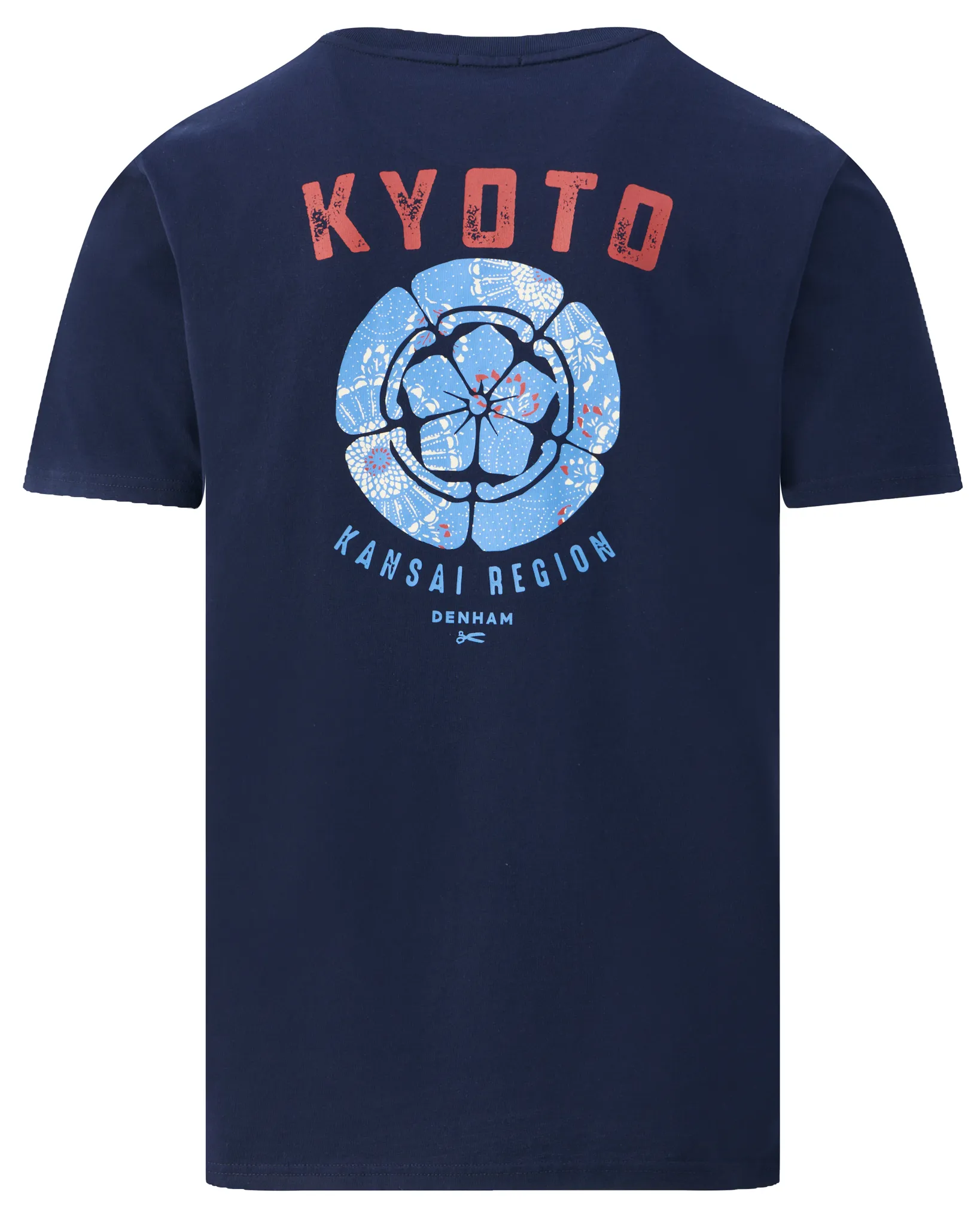 Denham Kyoton Graphic T-shirt Donker blauw 112649-001-L