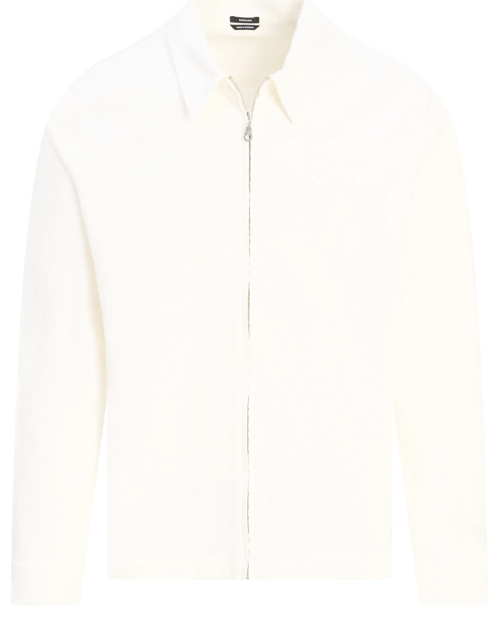 Denham Patchy Zip Overshirt Wit 112657-001-L
