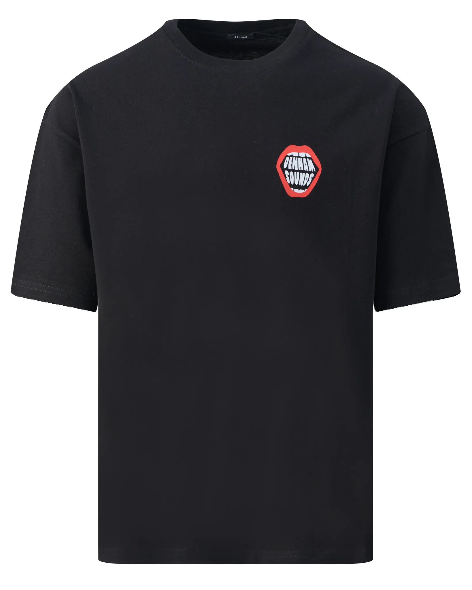 Denham Mason Graphic T-shirt Zwart 112658-001-L