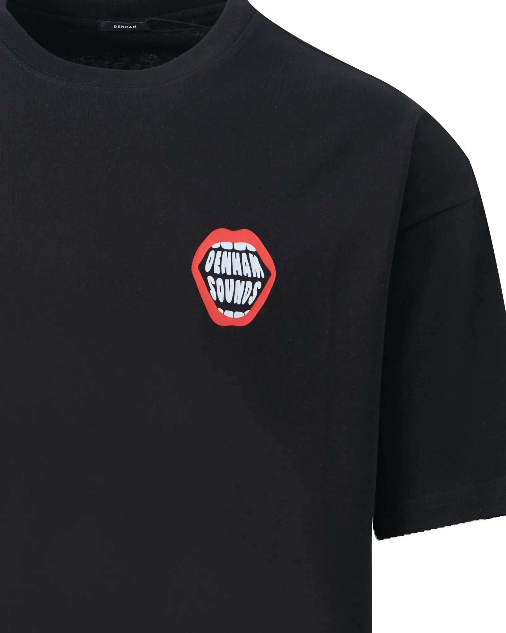 Denham Mason Graphic T-shirt Zwart 112658-001-L