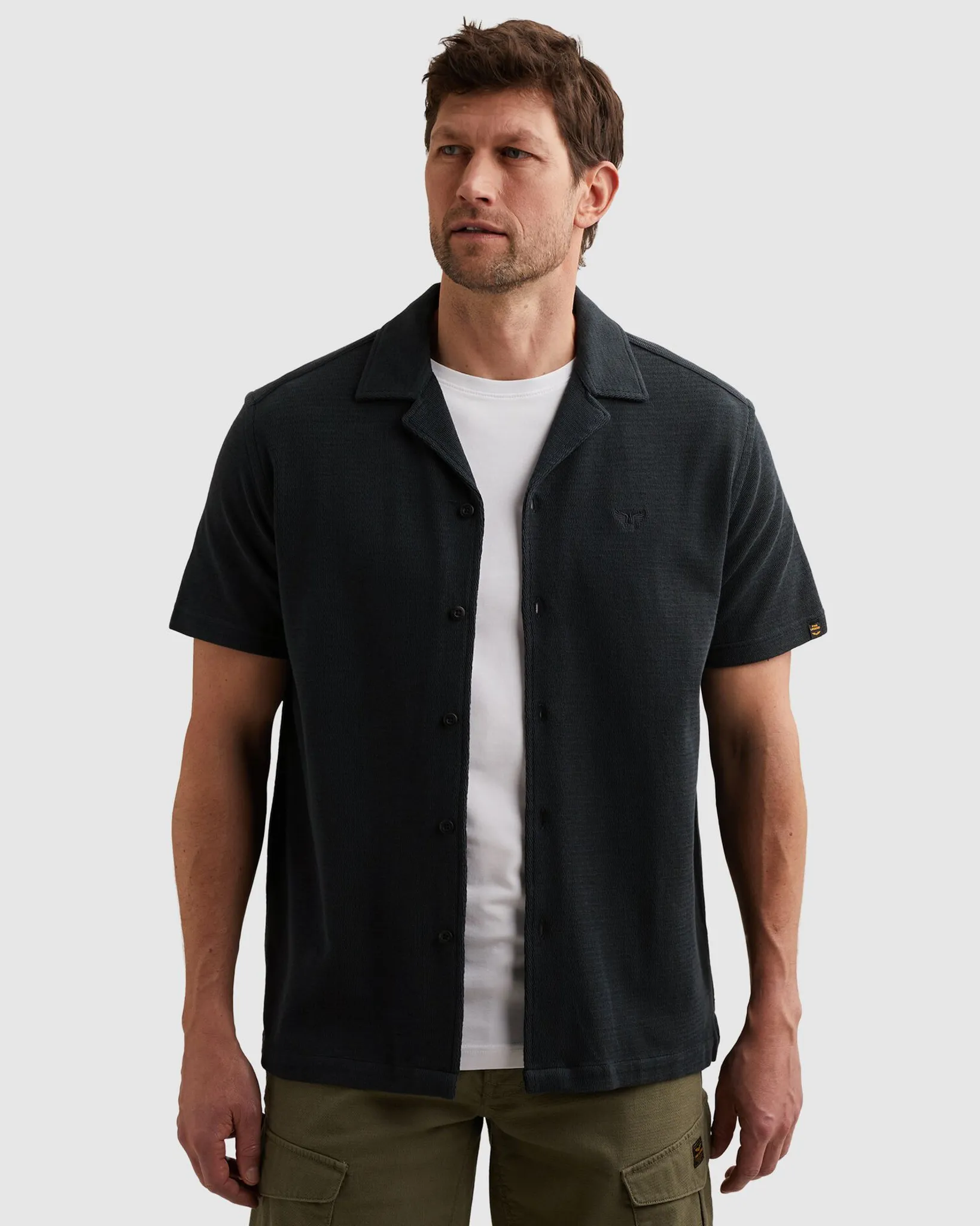 PME Legend Casual Overhemd Blauw 112670-001-L