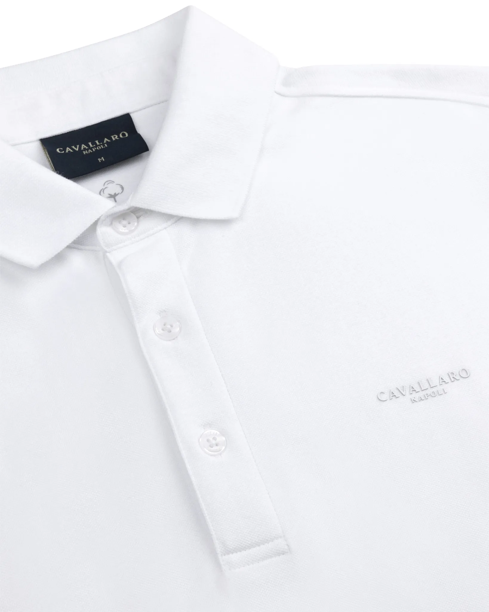 Cavallaro Polo Korte mouw Wit 112675-001-XL