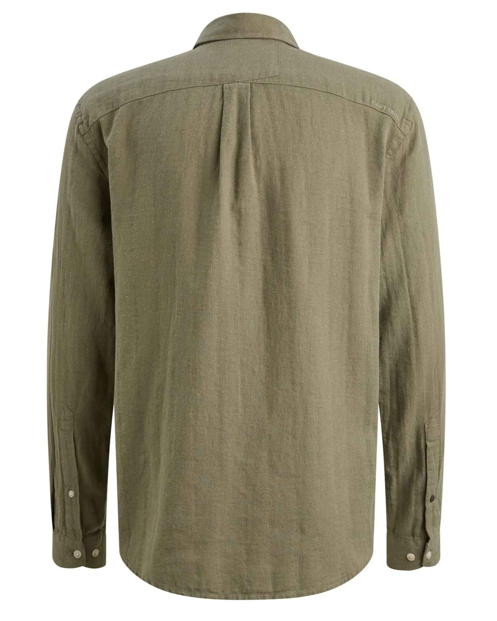 Cast Iron Casual Overhemd Groen 112806-001-L