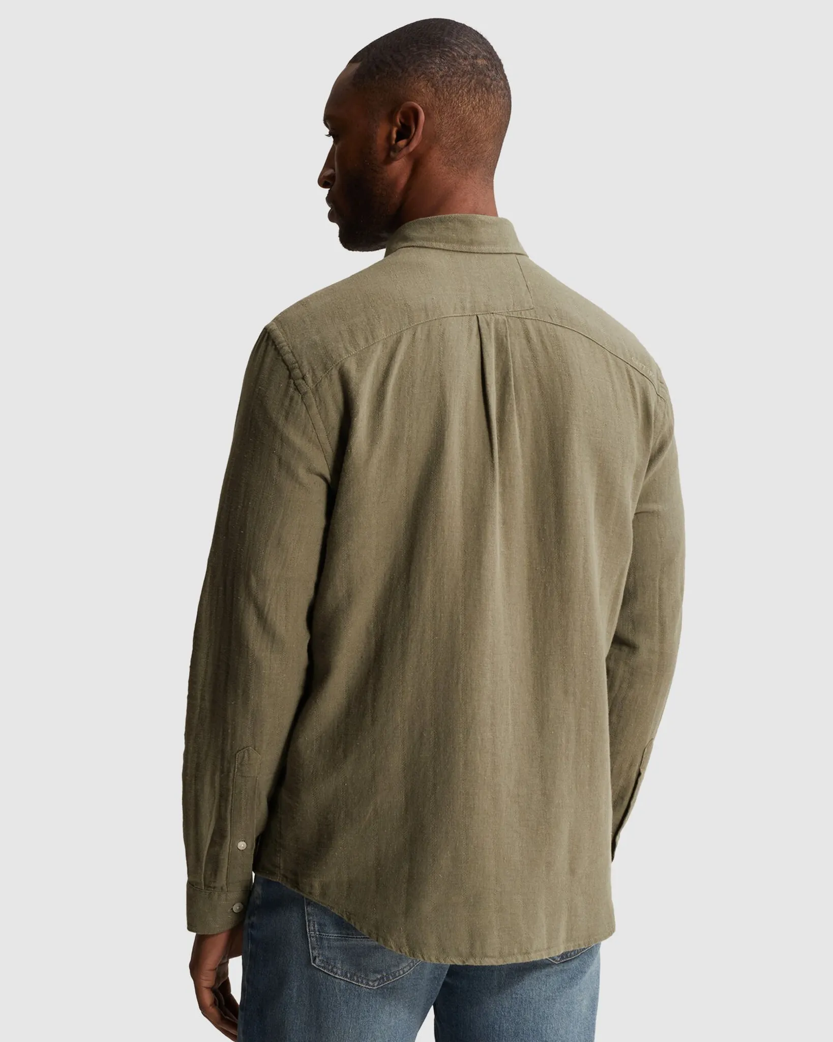 Cast Iron Casual Overhemd Groen 112806-001-L
