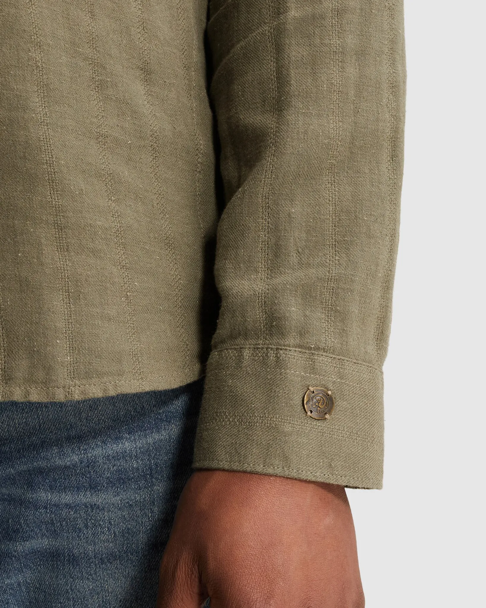 Cast Iron Casual Overhemd Groen 112806-001-L