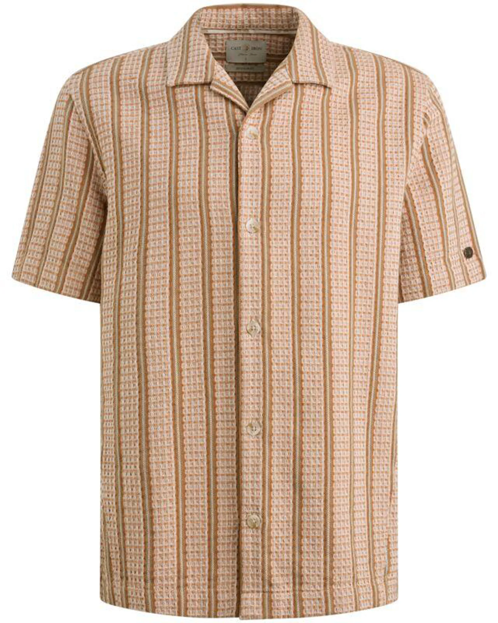 Cast Iron Casual Overhemd Oranje 112813-001-L