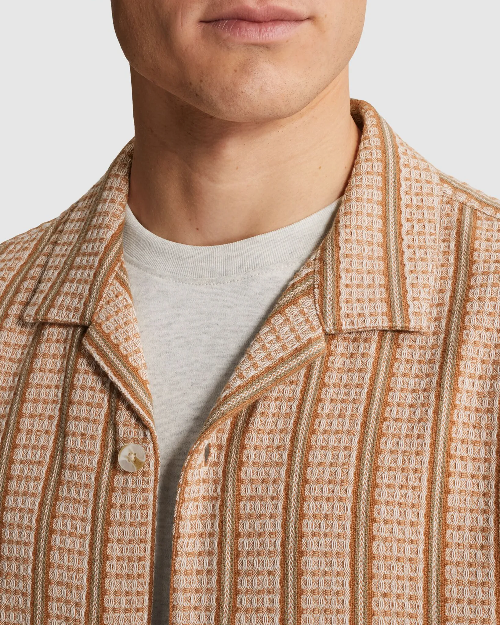 Cast Iron Casual Overhemd Oranje 112813-001-L