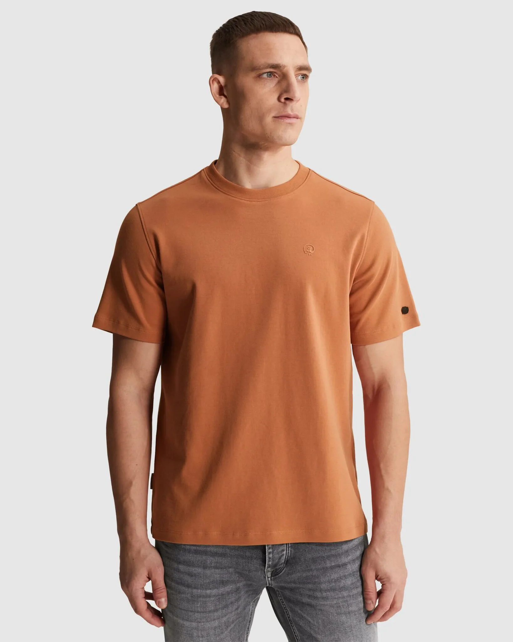 Cast Iron T-shirt Oranje 112814-001-L