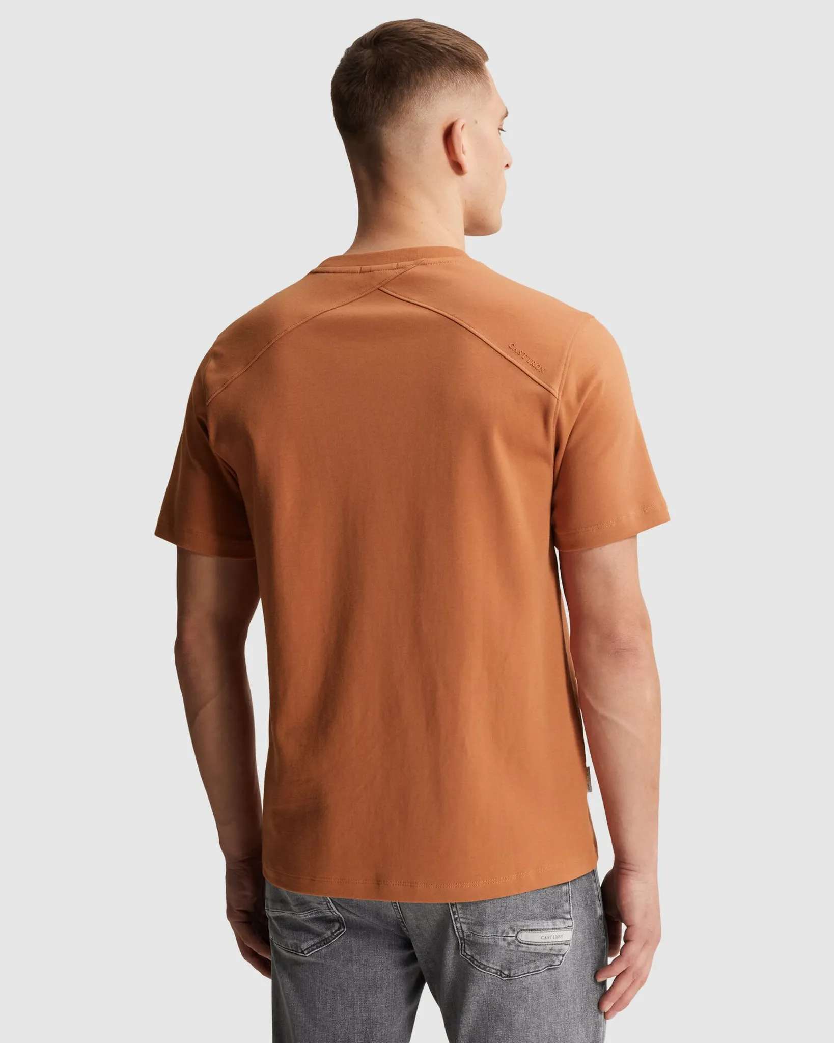 Cast Iron T-shirt Oranje 112814-001-L
