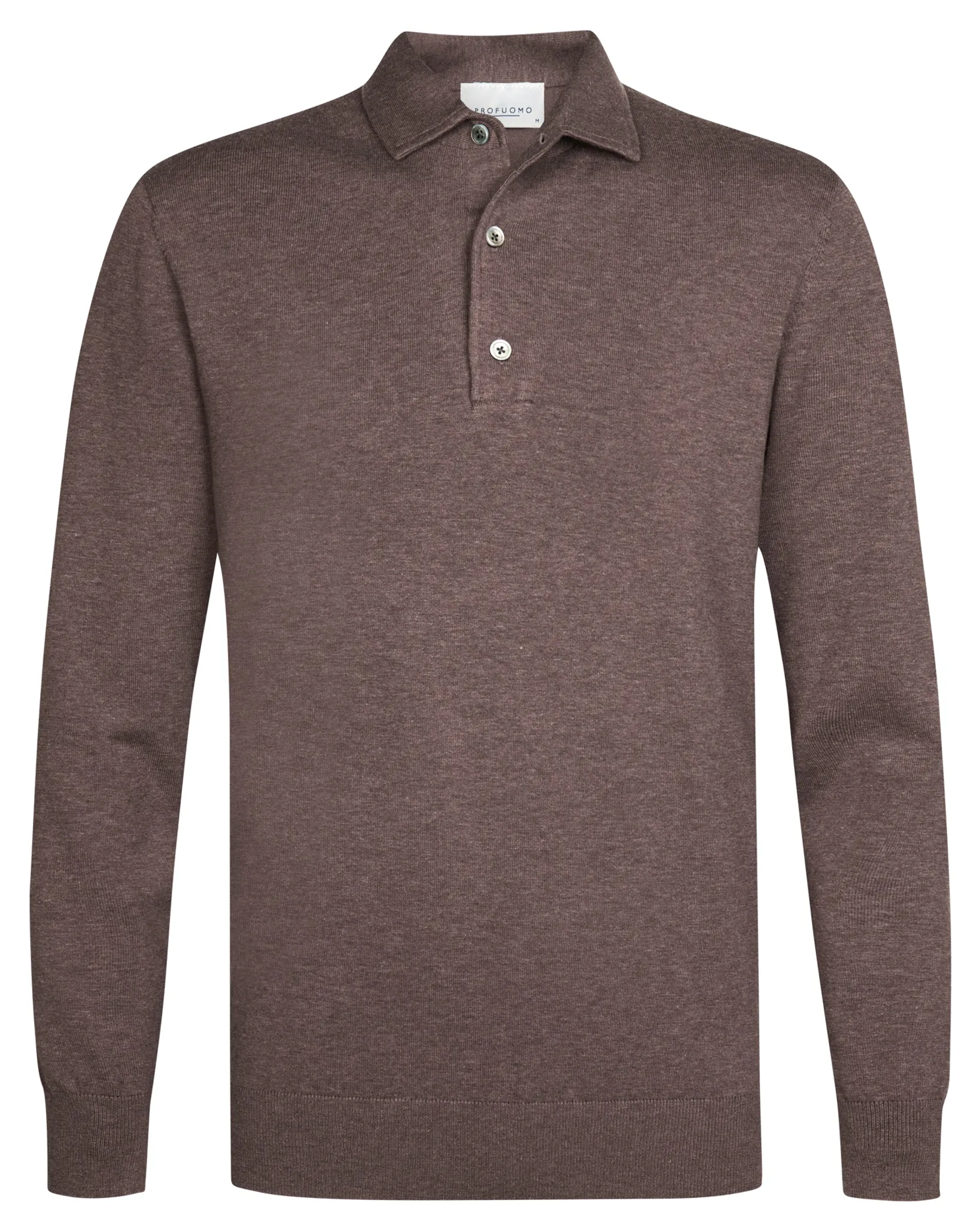 Profuomo Polo lange mouw Paars 112879-001-L
