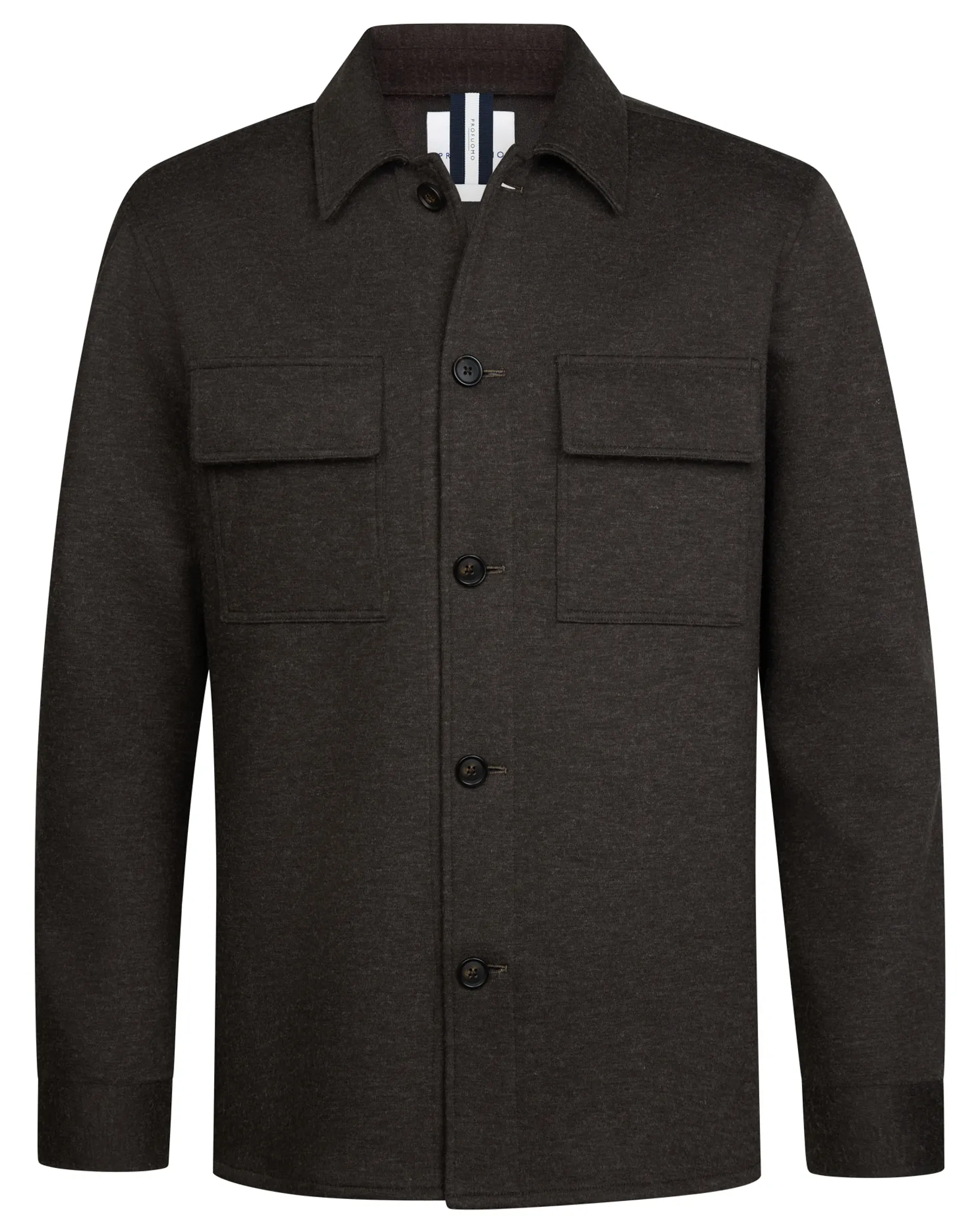 Profuomo Overshirt Bruin 112883-001-L