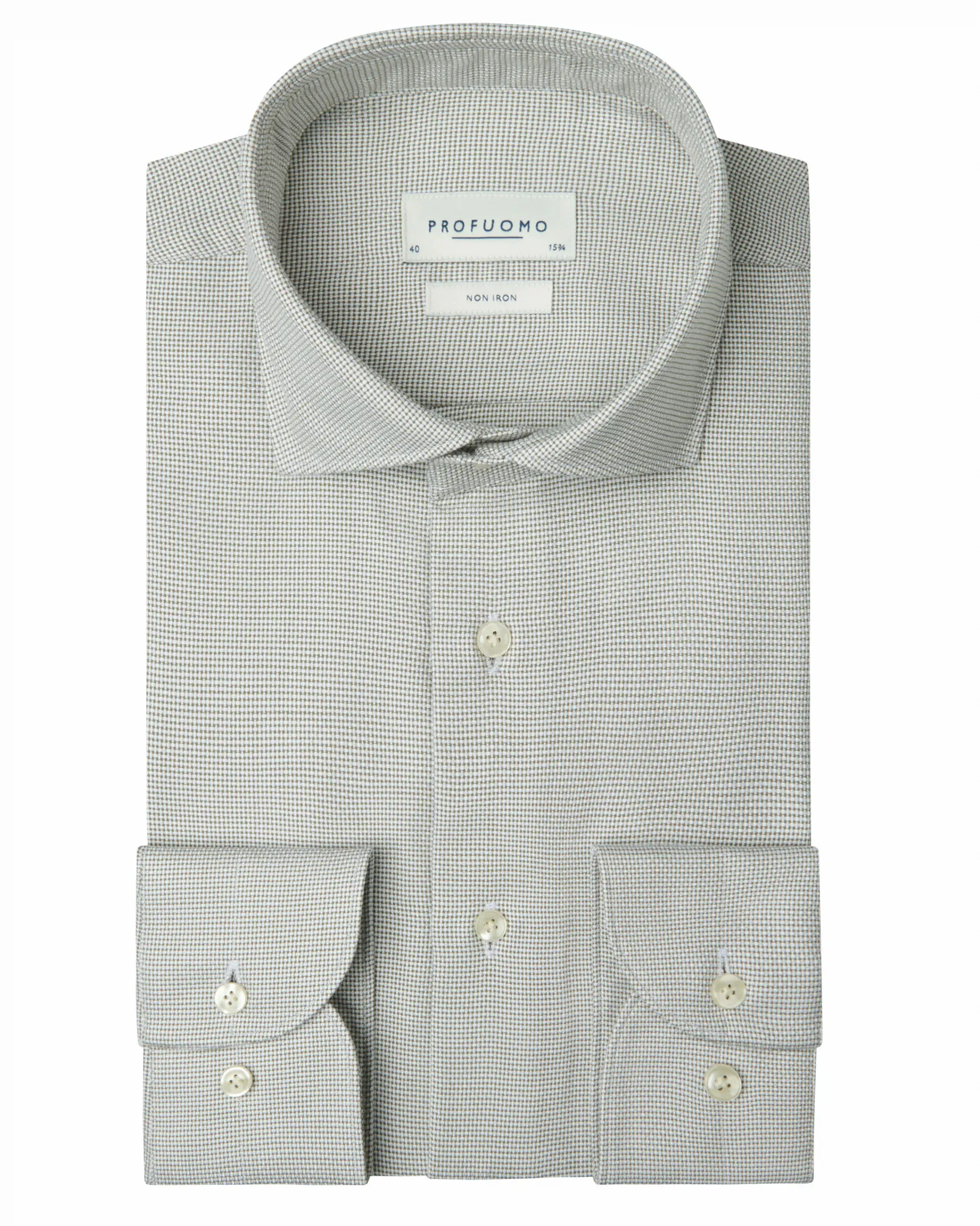 Profuomo Casual overhemd Groen 112892-001-38
