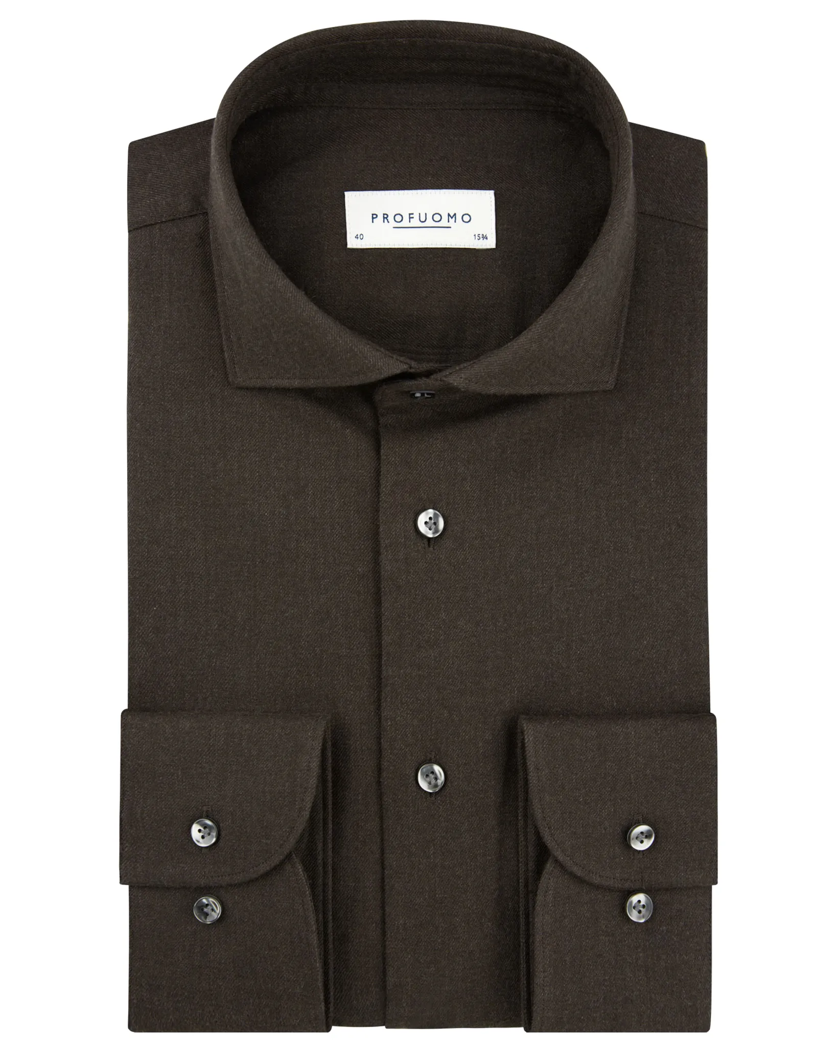 Profuomo Casual overhemd Bruin 112894-001-38