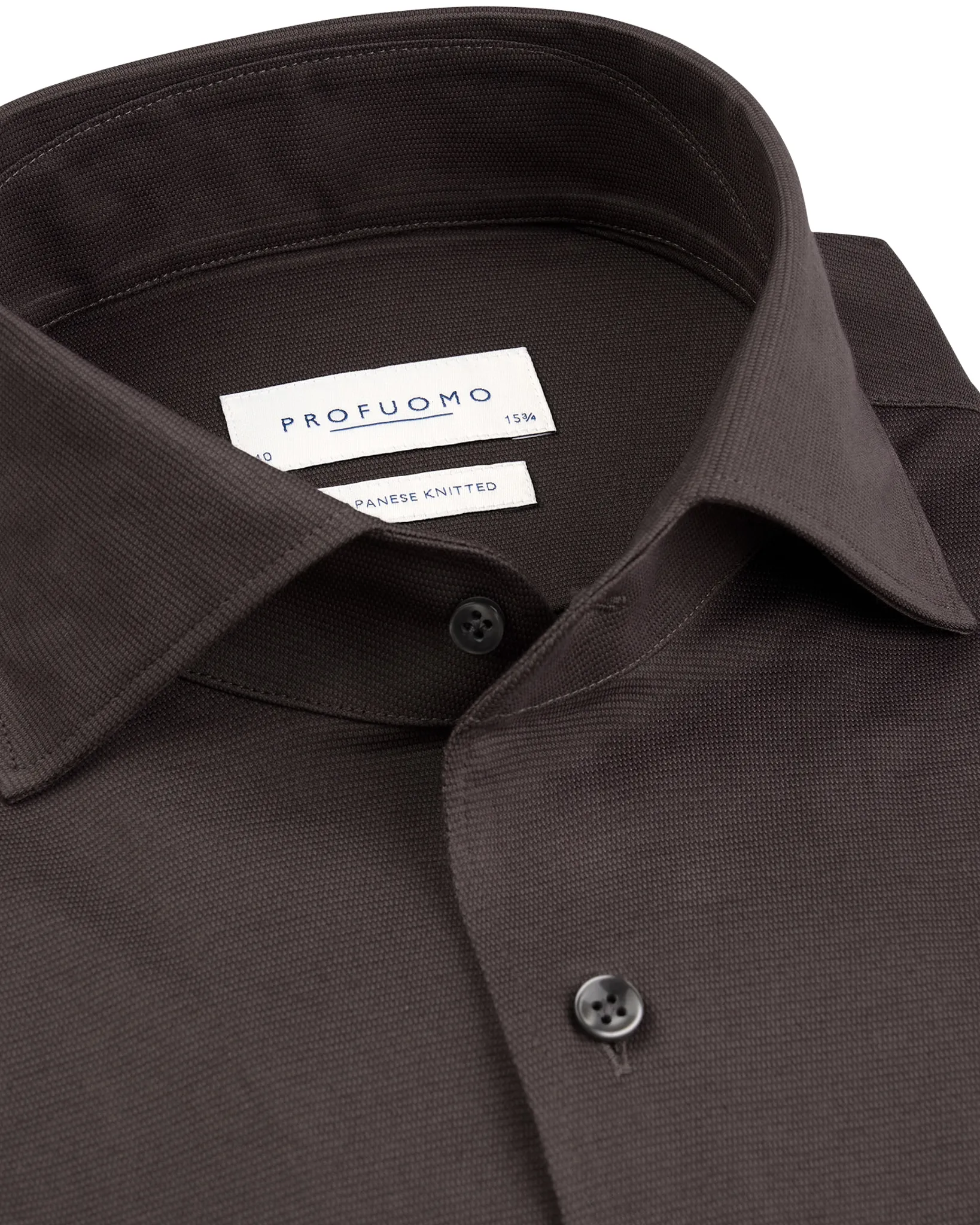 Profuomo Japanese knitted Overhemd Paars 112903-001-38
