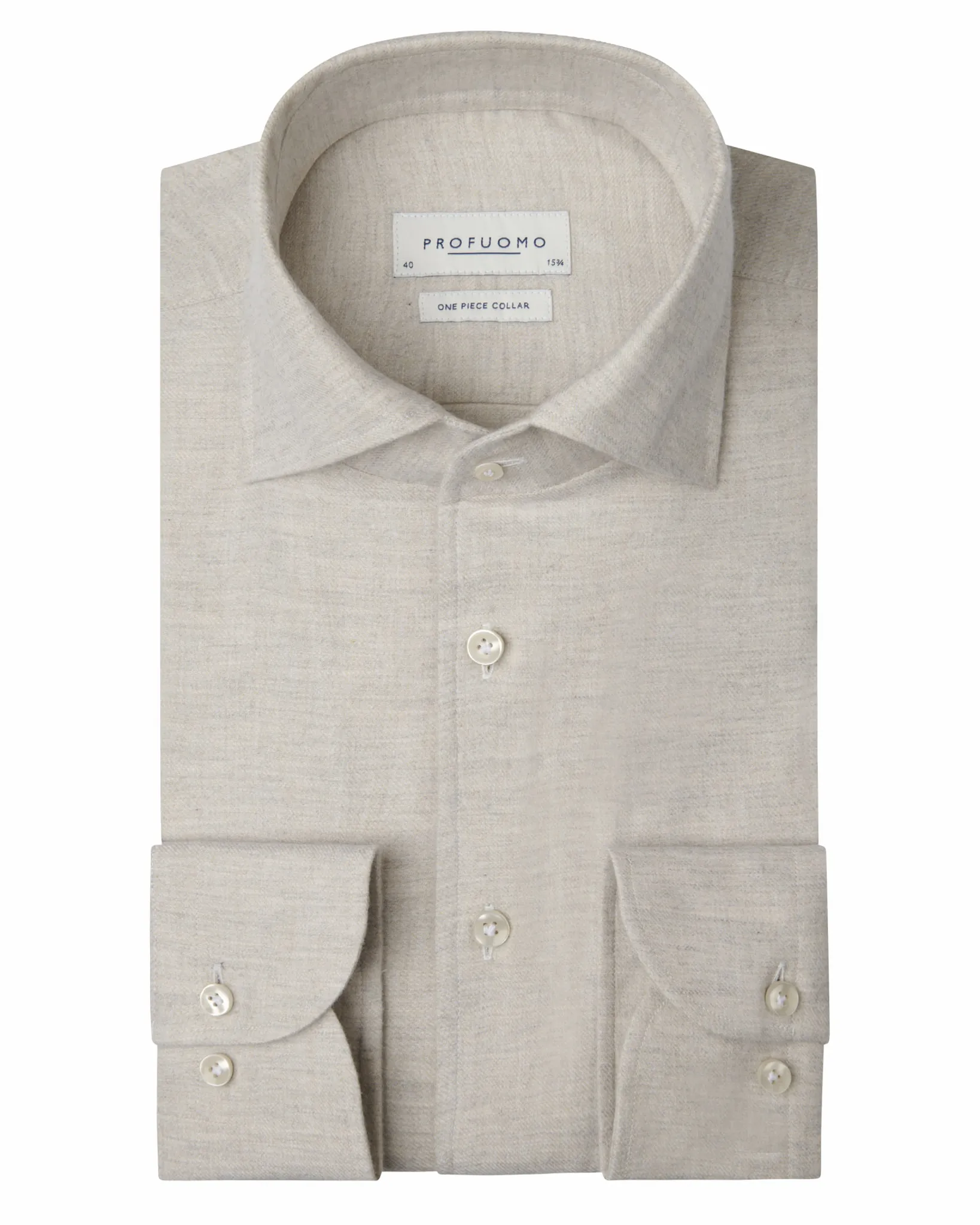 Profuomo Overhemd Beige 112905-001-38