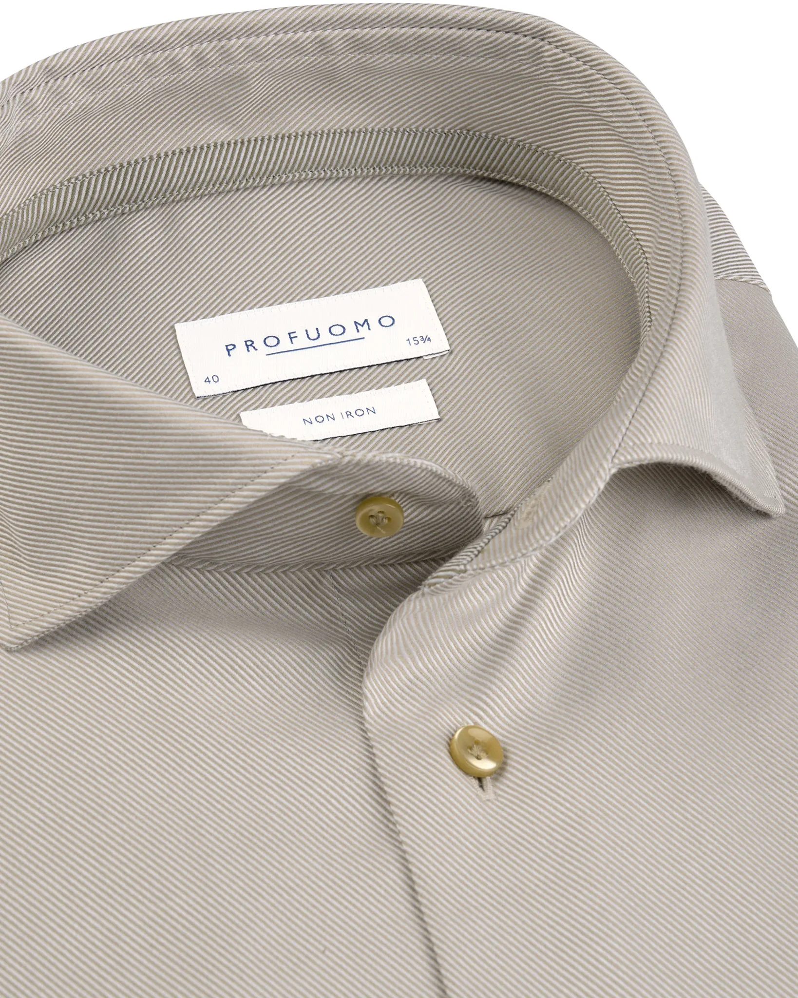 Profuomo Regular Fit Overhemd Beige 112907-001-39