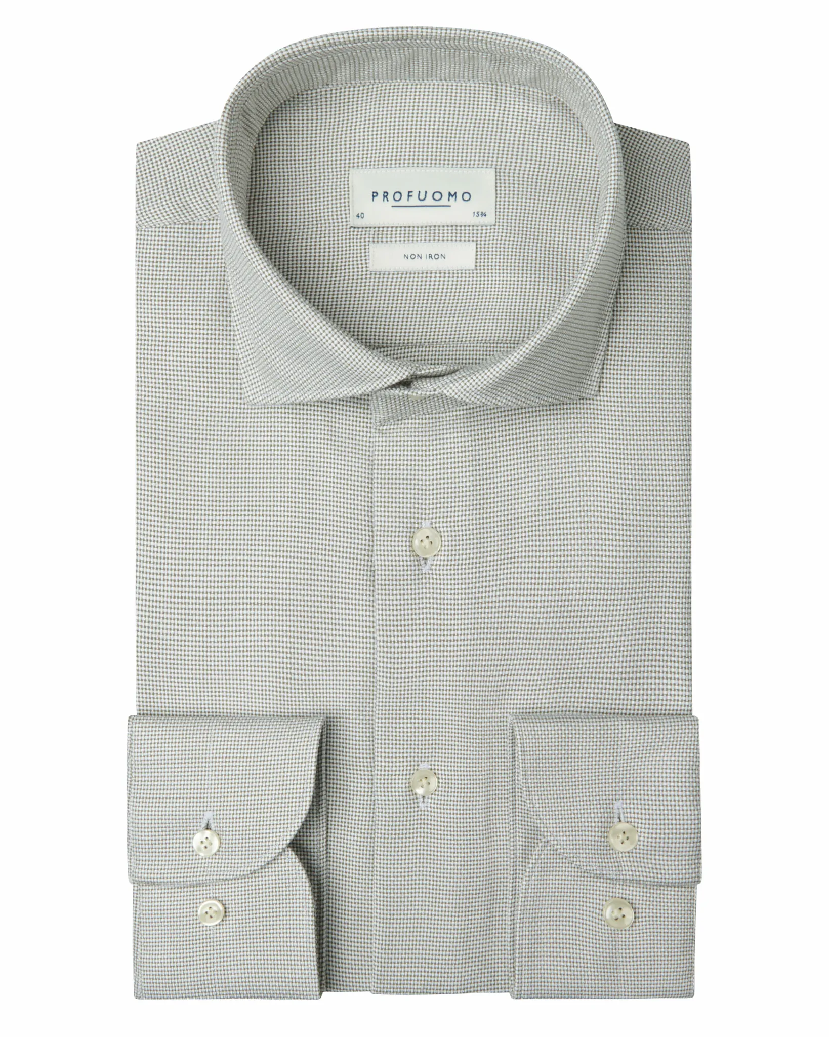 Profuomo Casual overhemd Groen 112908-001-39