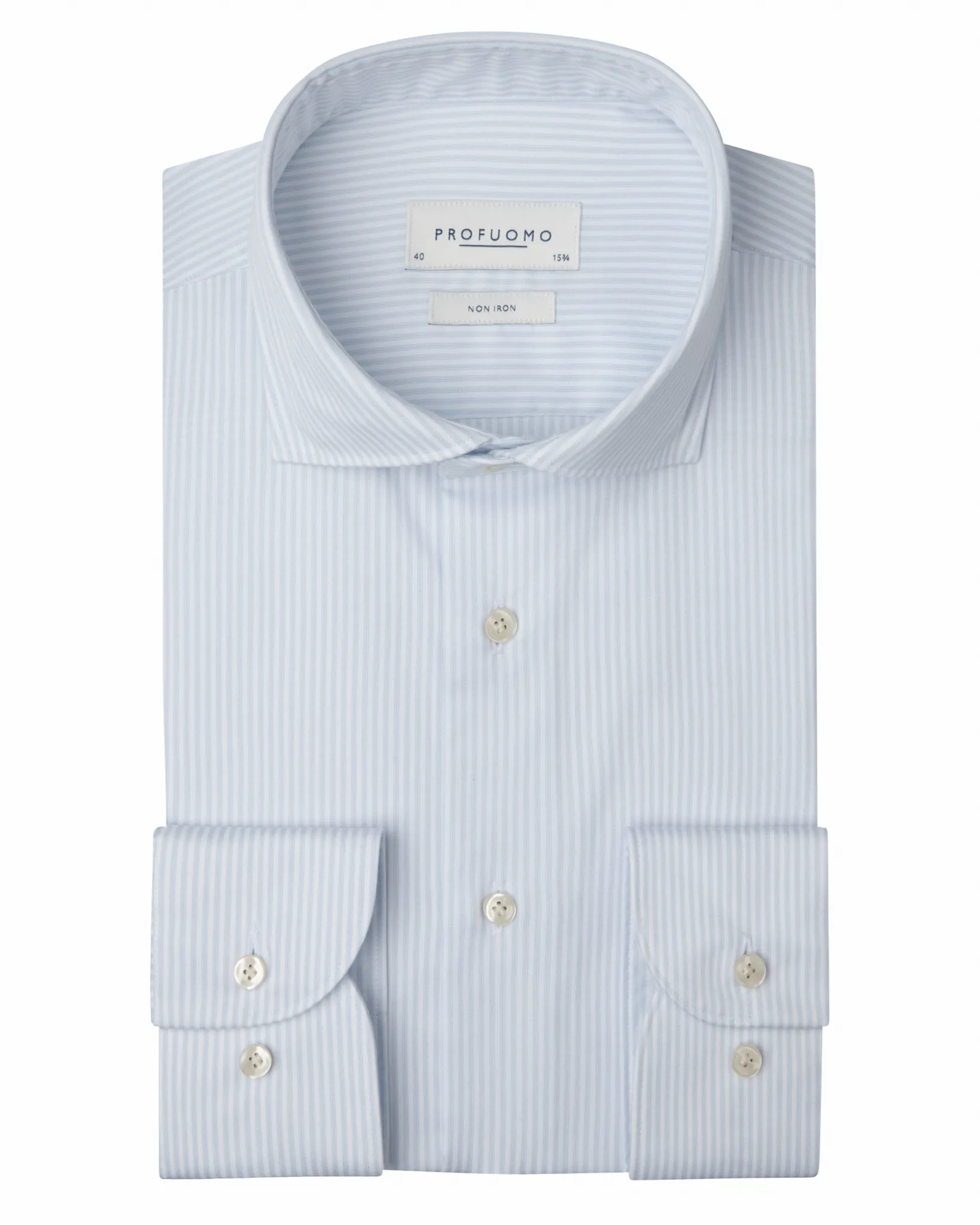 Profuomo Regular Fit Overhemd Blauw 112910-001-39