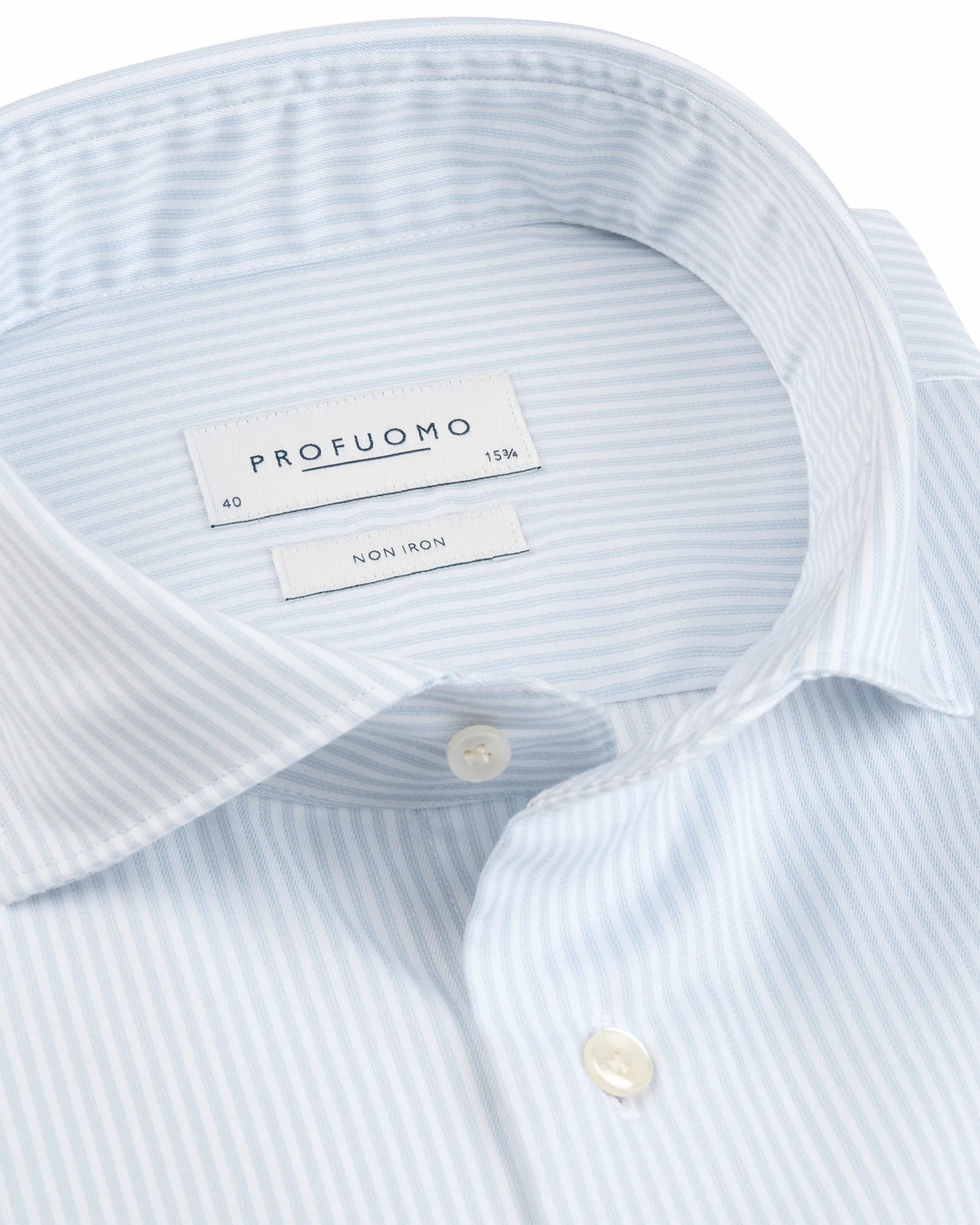 Profuomo Regular Fit Overhemd Blauw 112910-001-39