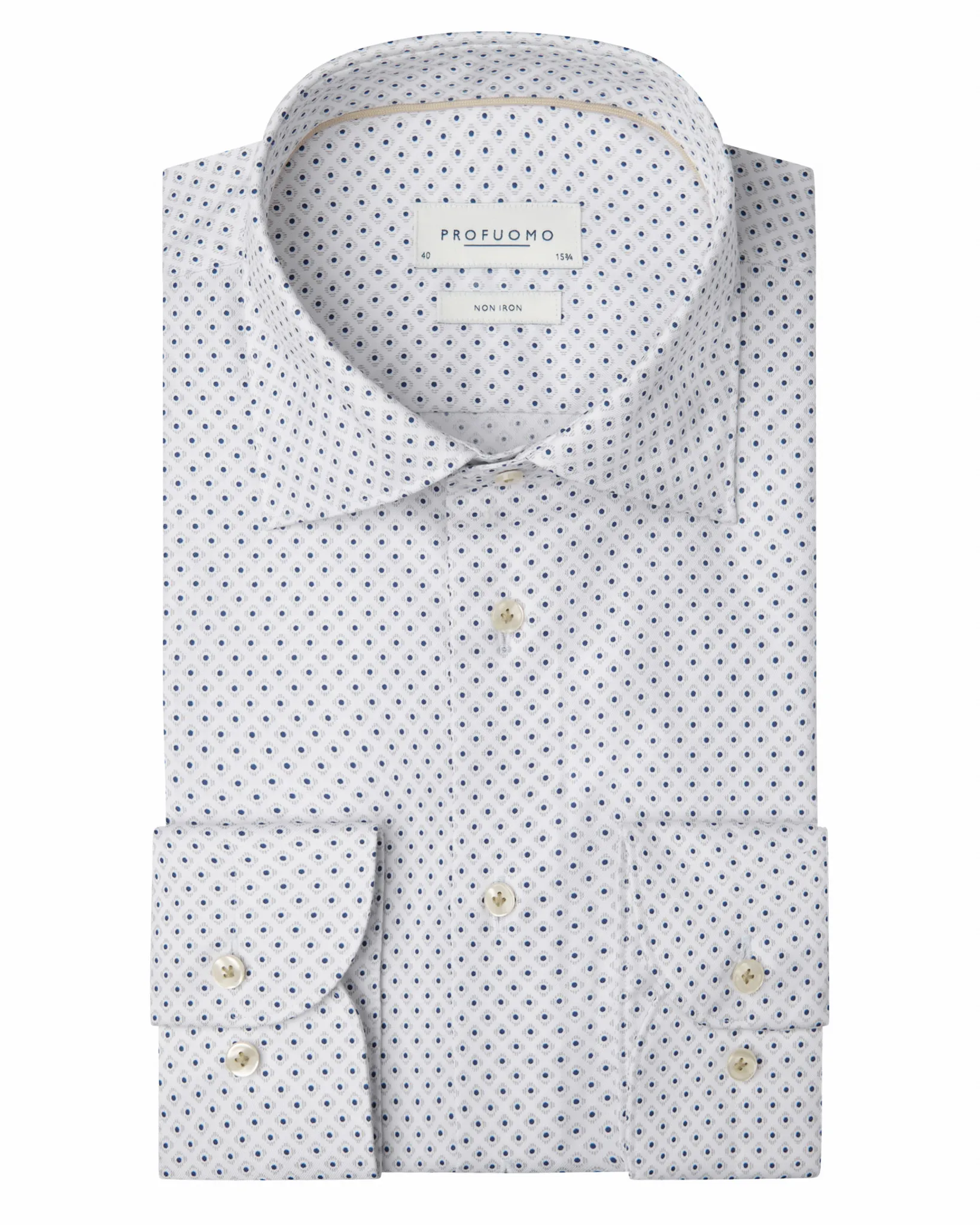 Profuomo Regular Fit Overhemd Blauw 112911-001-39